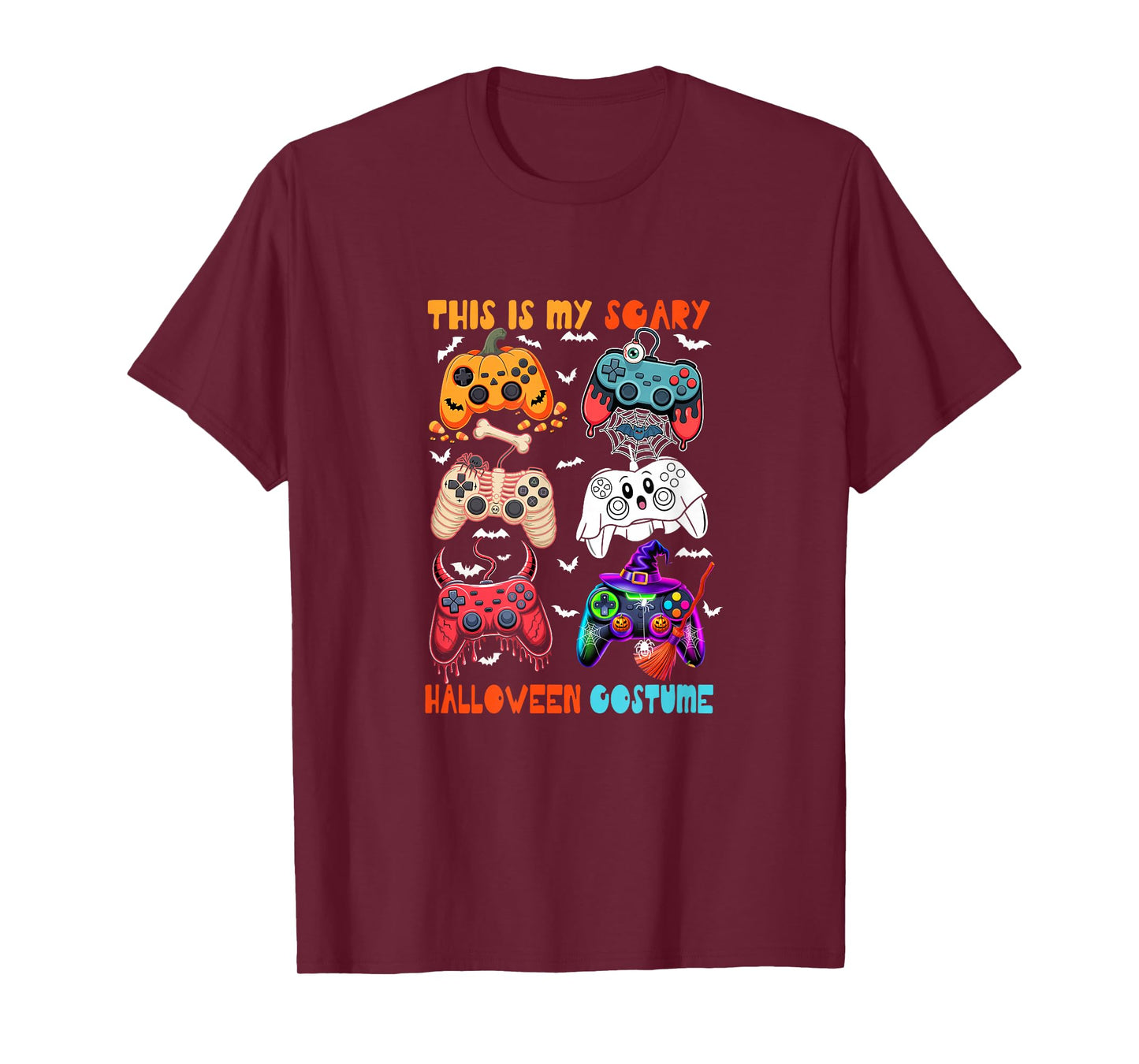 My Scary Halloween Costume Collection Game Controllers Gamer T-Shirt