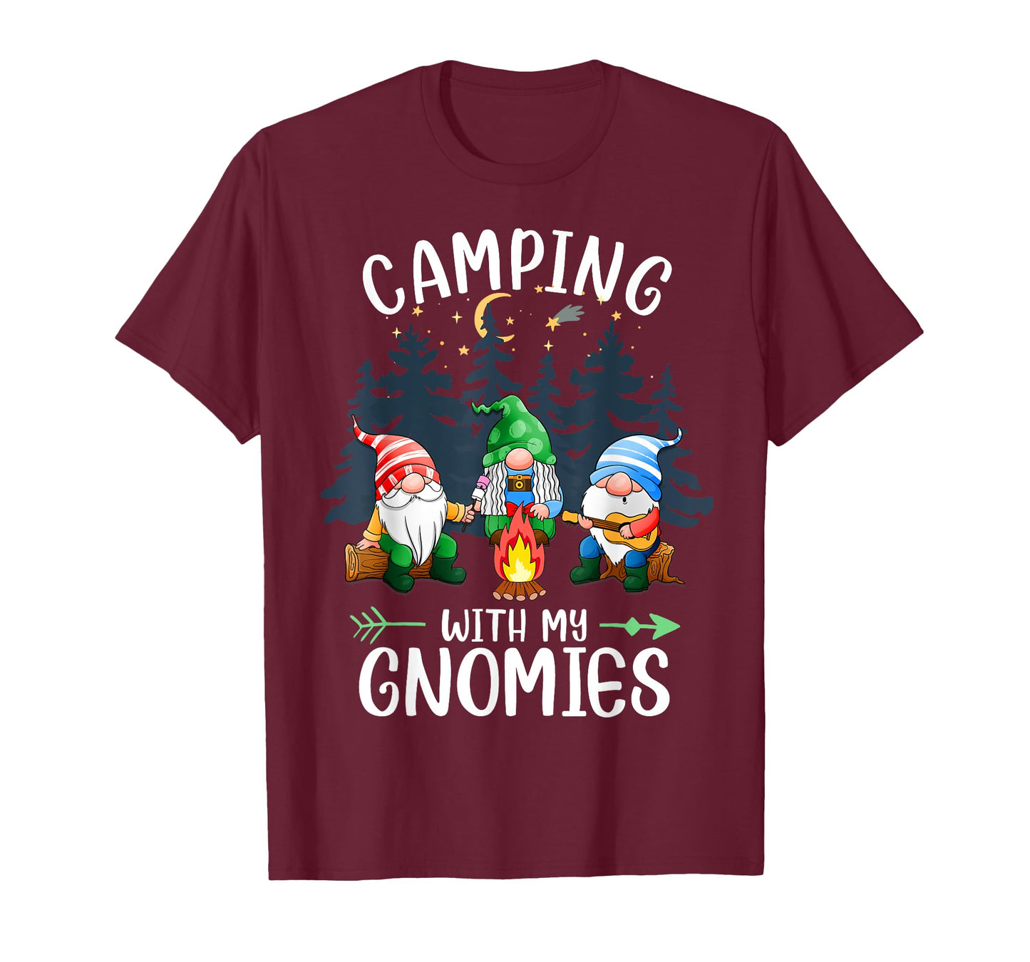 Camping with my Gnomies Funny Gnome Camp Women Men T-Shirt