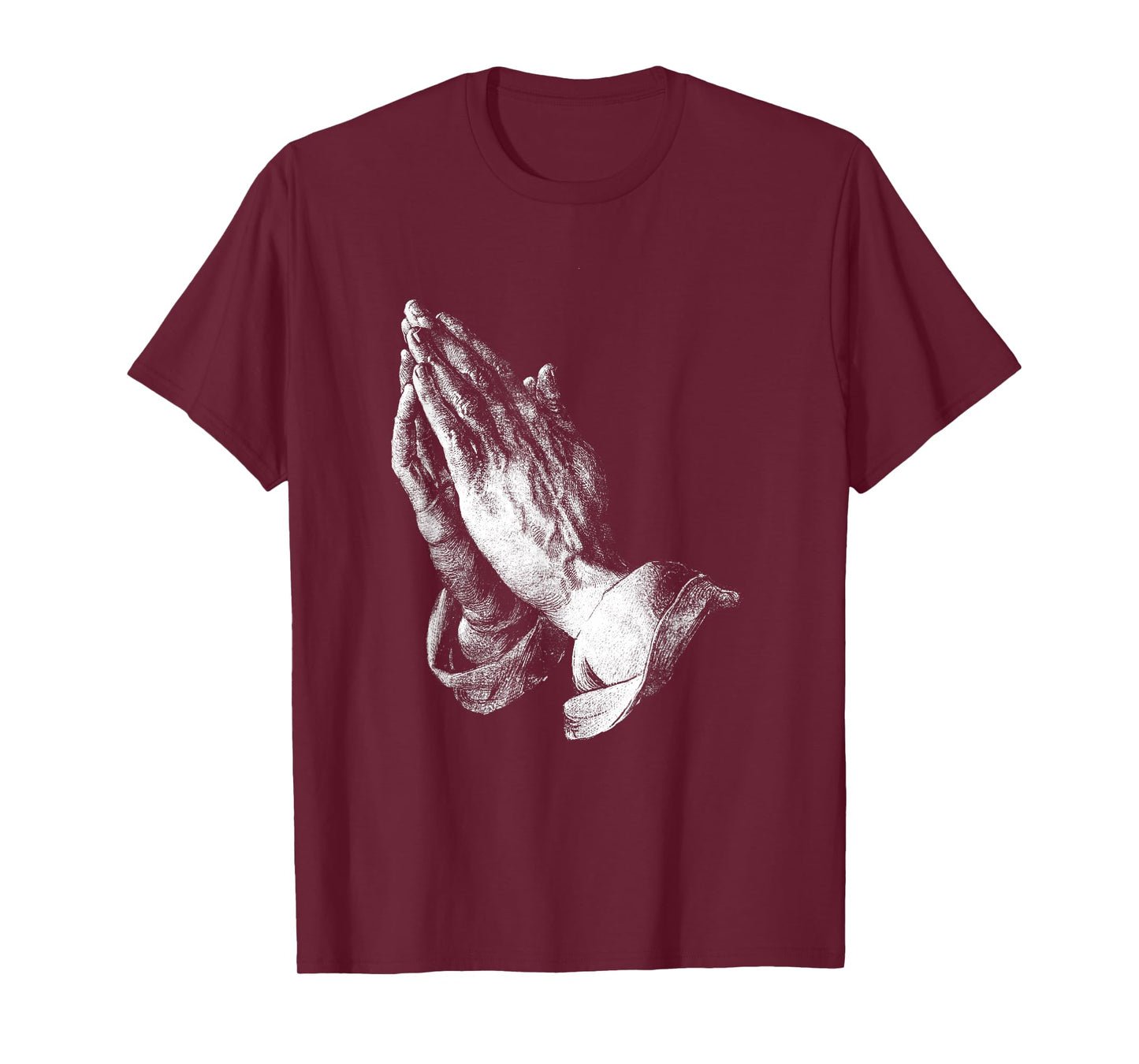 Praying Hands by Albrecht Dürer Christian Prayer Faith T-Shirt, Small