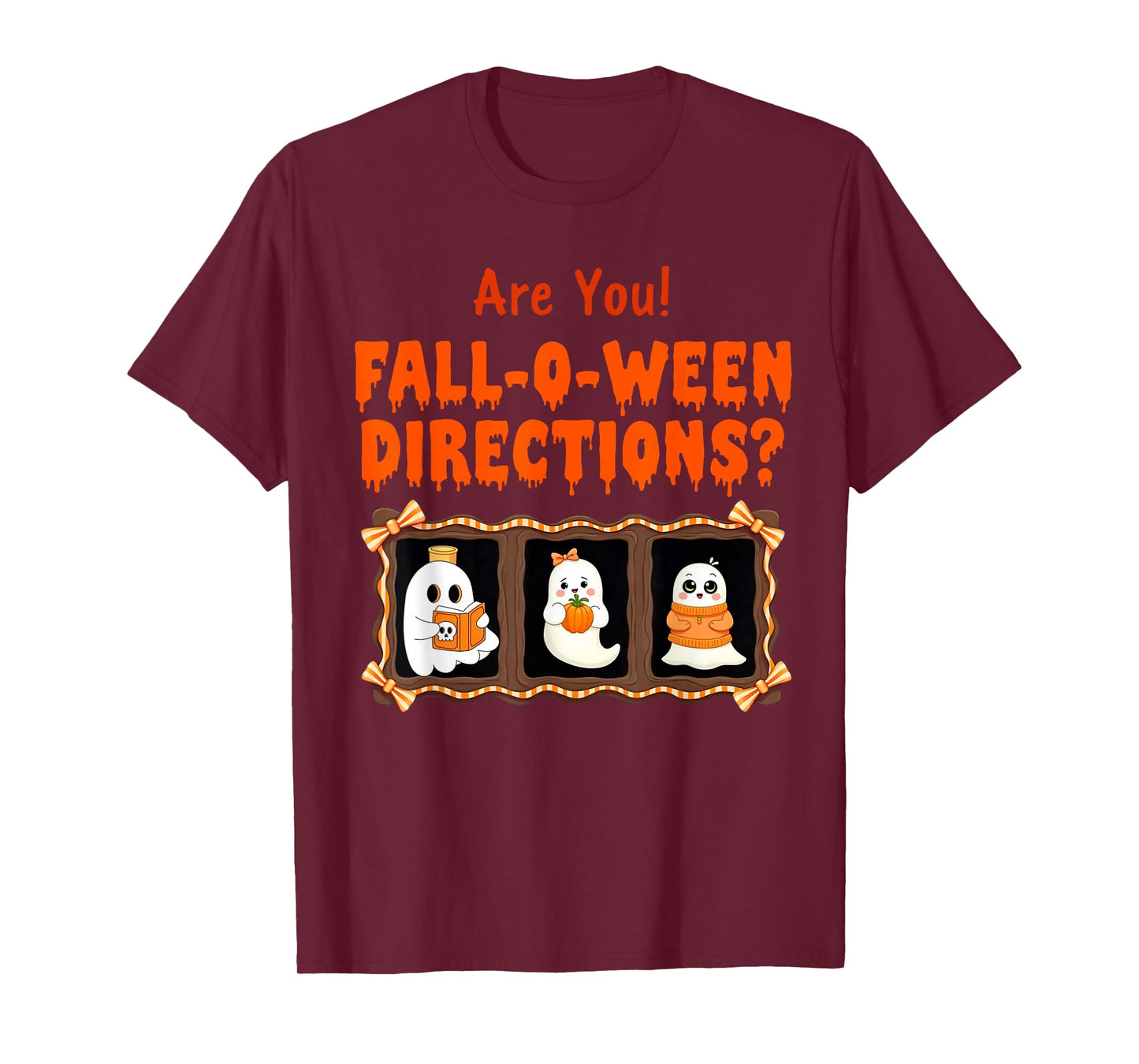 are You Fall O Ween Directions Funny Halloween Teacher Joke T-Shirt