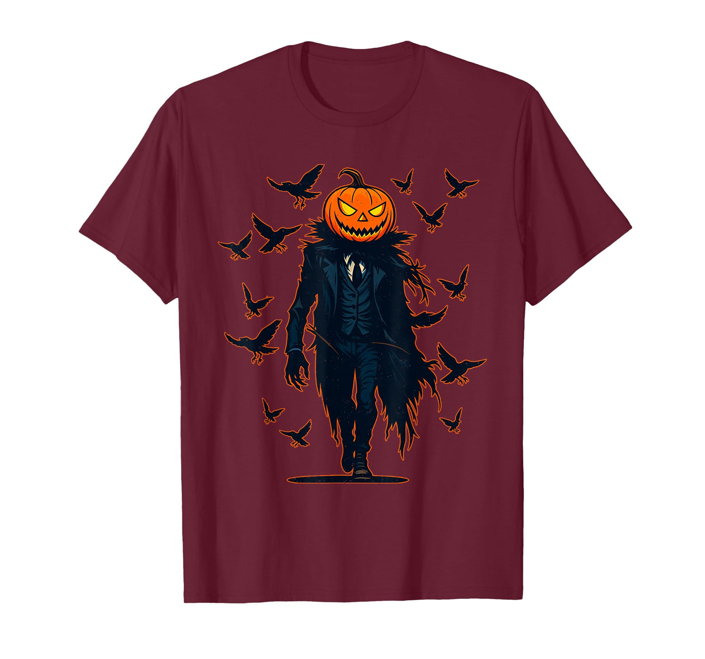 Pumpkin Crows Halloween Jack O Lantern Spooky Season T-Shirt