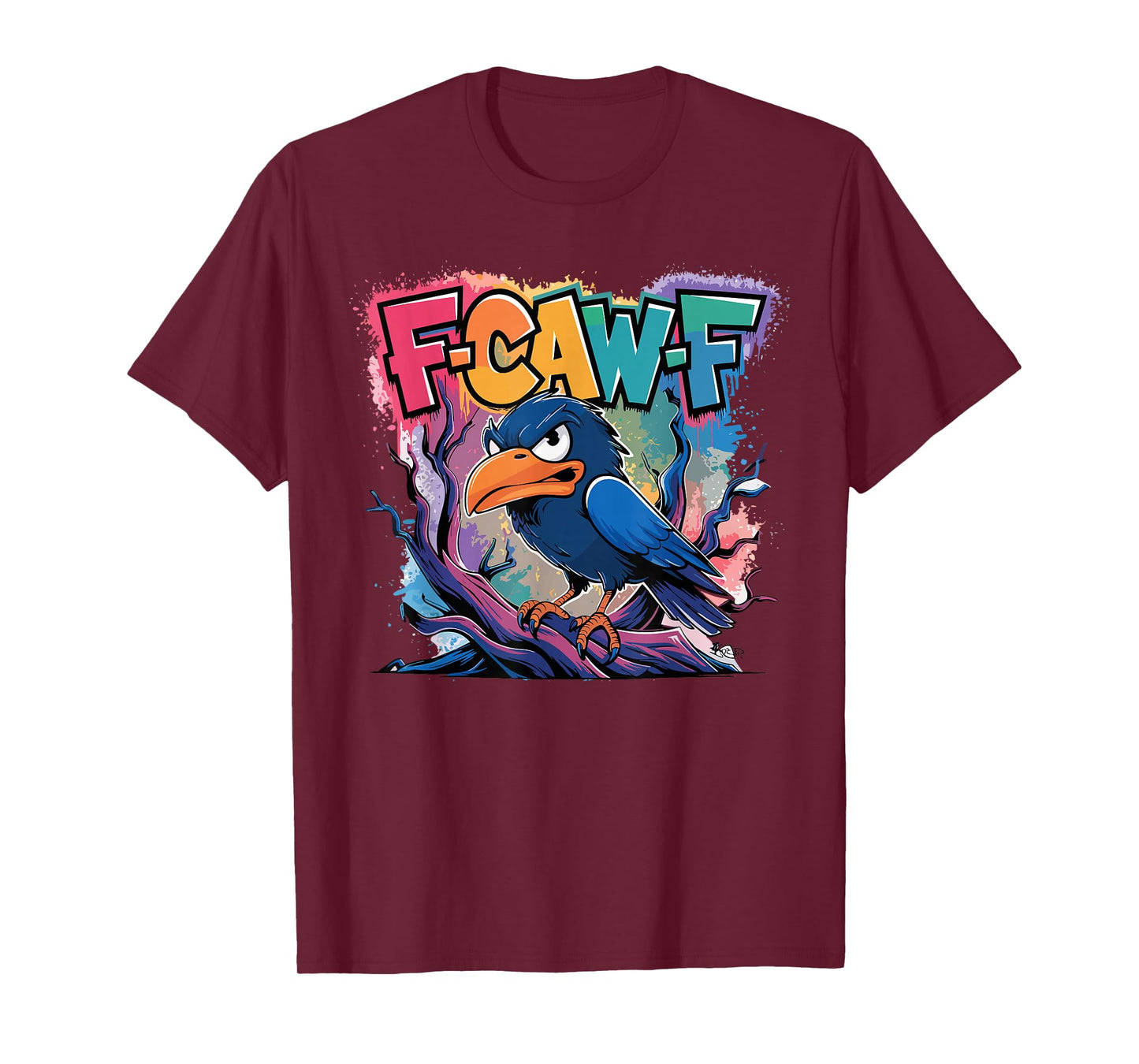 F-Caw-F Funny Raven Halloween Dark Humor T-Shirt