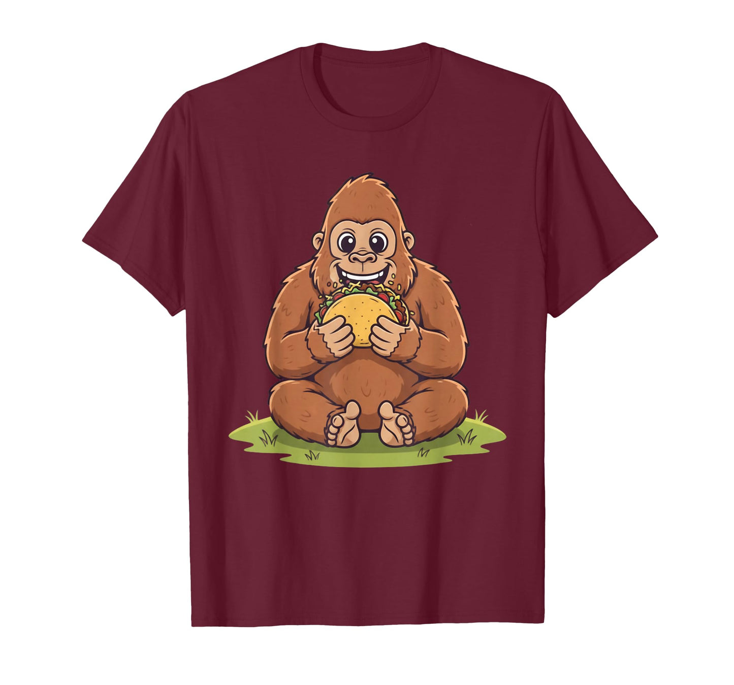 Taco Lover Bigfoot Vintage Design Gift for Men Women Kids T-Shirt