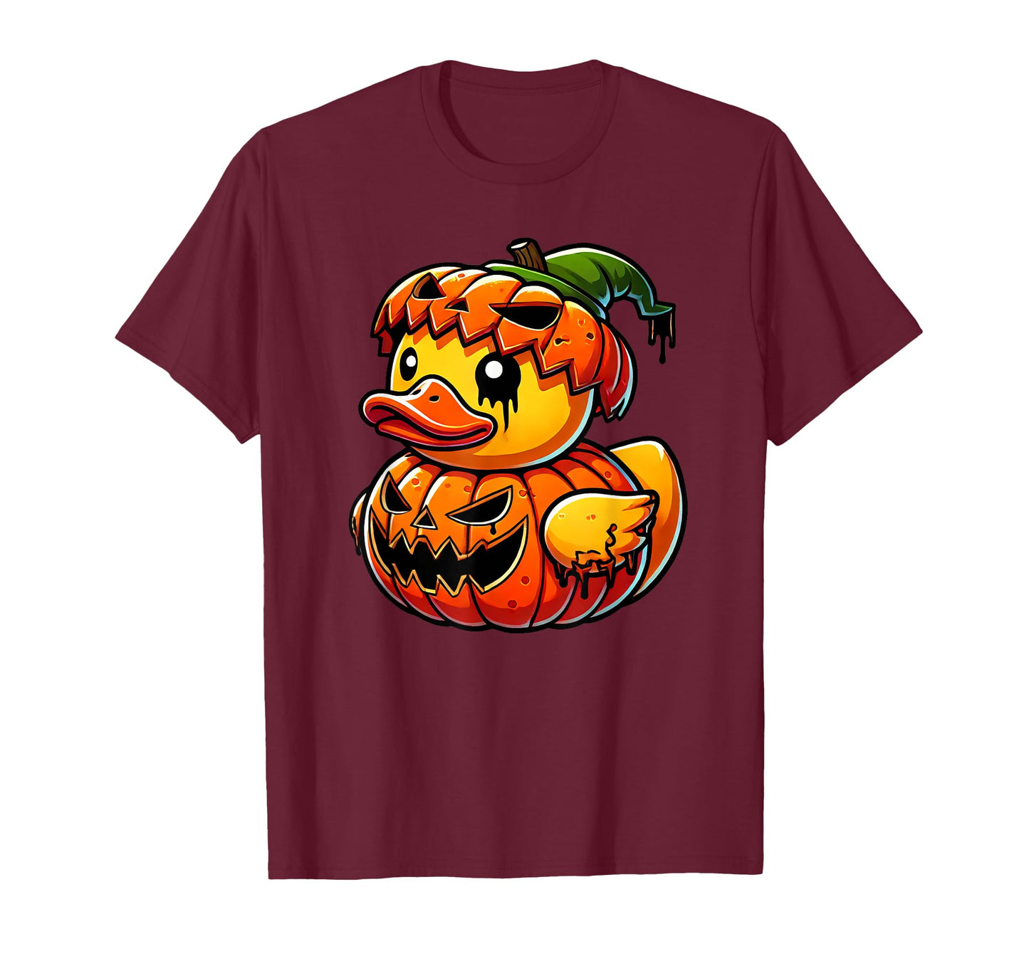 Funny Duck Pumpkin Halloween Costume Boys Girls Kids T-Shirt