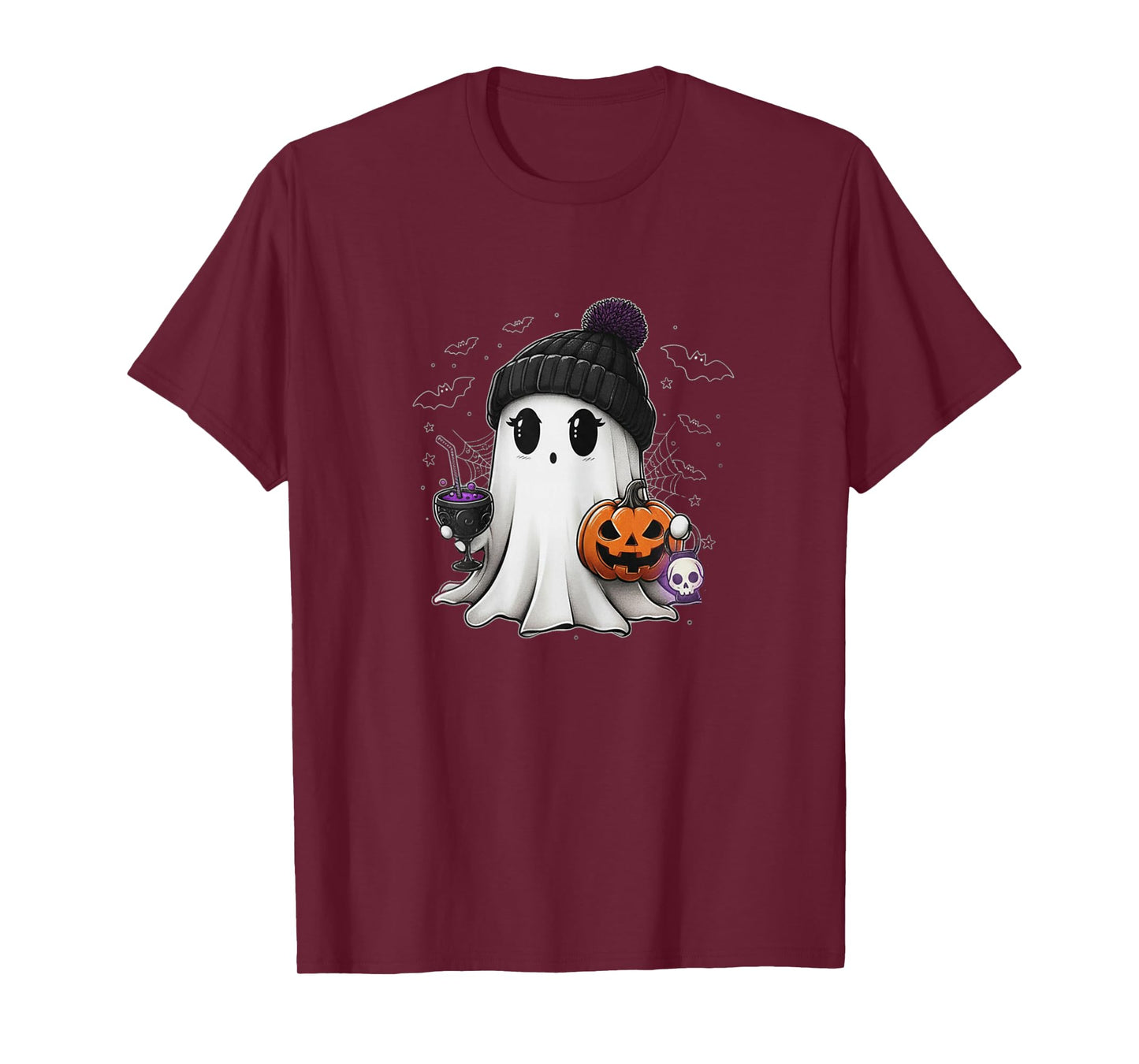 Kawaii Pastel Goth Whimsy Cute Creepy Ghost Women Girls Kids T-Shirt
