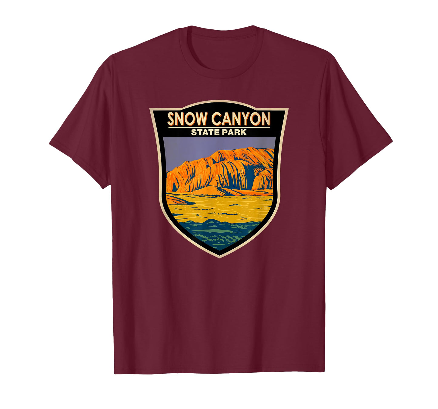 Snow Canyon State Park Utah Badge Vintage T-Shirt