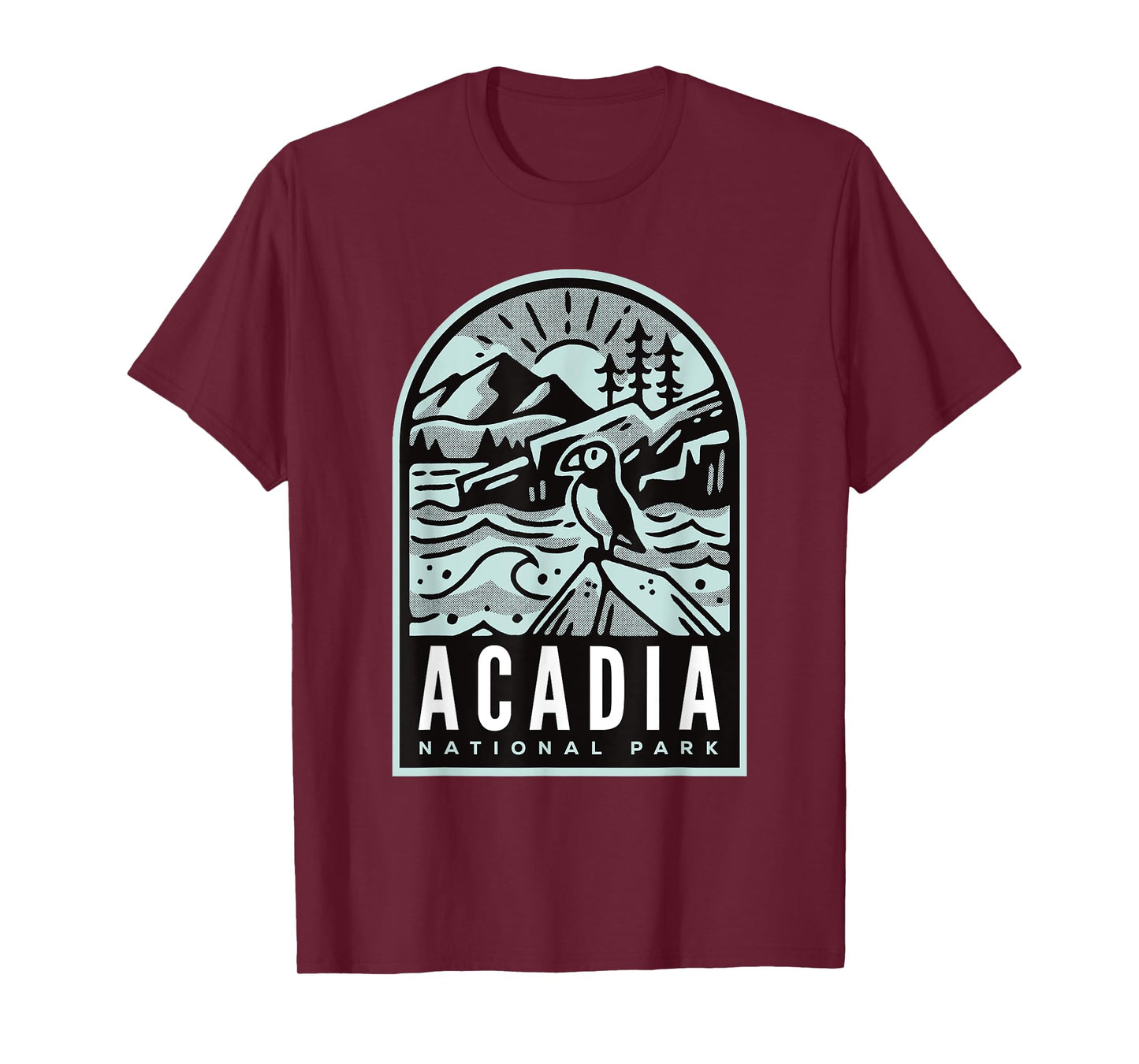 Acadia National Park Vintage Puffin T-Shirt
