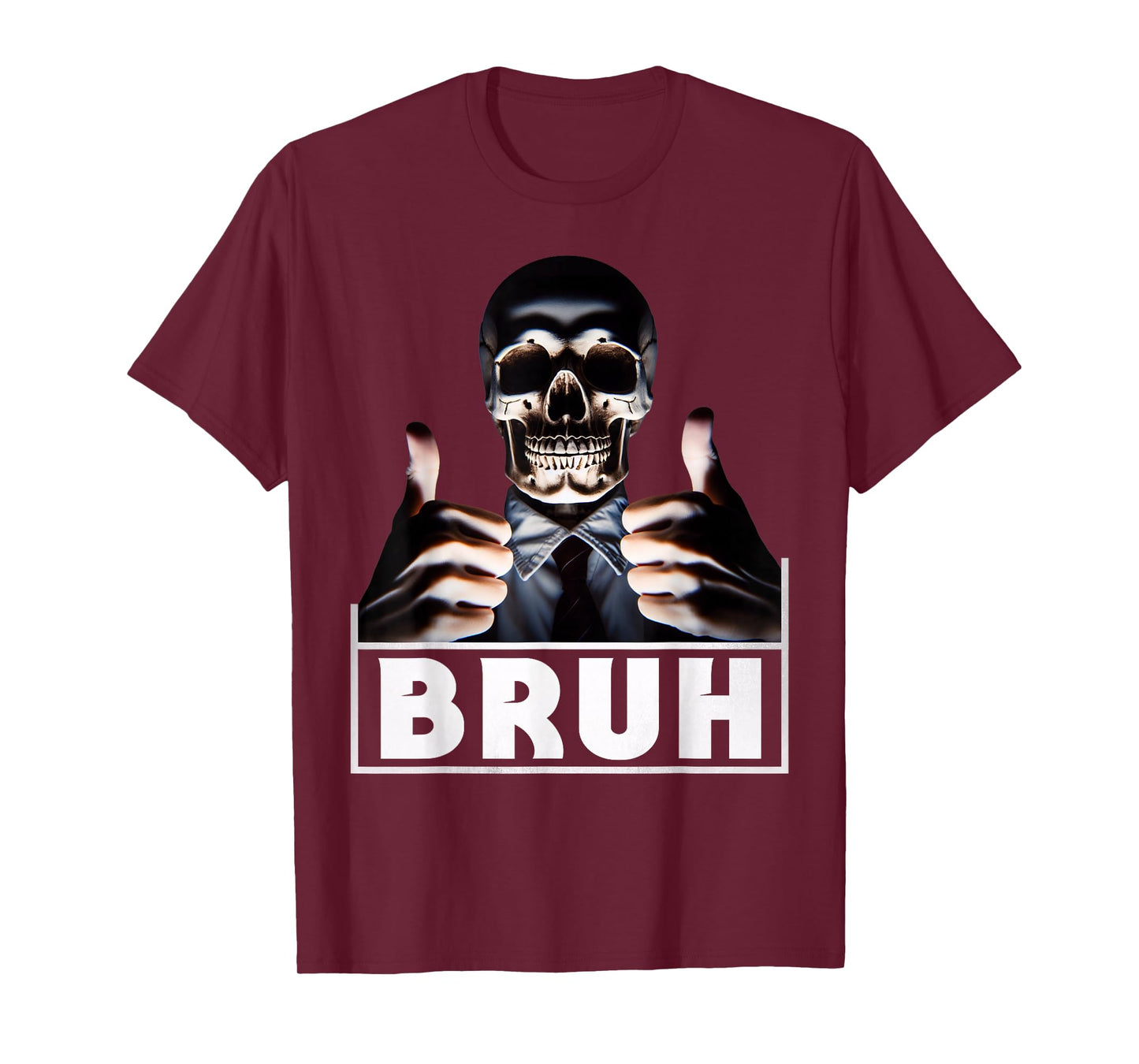 Bruh Skeleton Cool Halloween Men Boys Kids T-Shirt