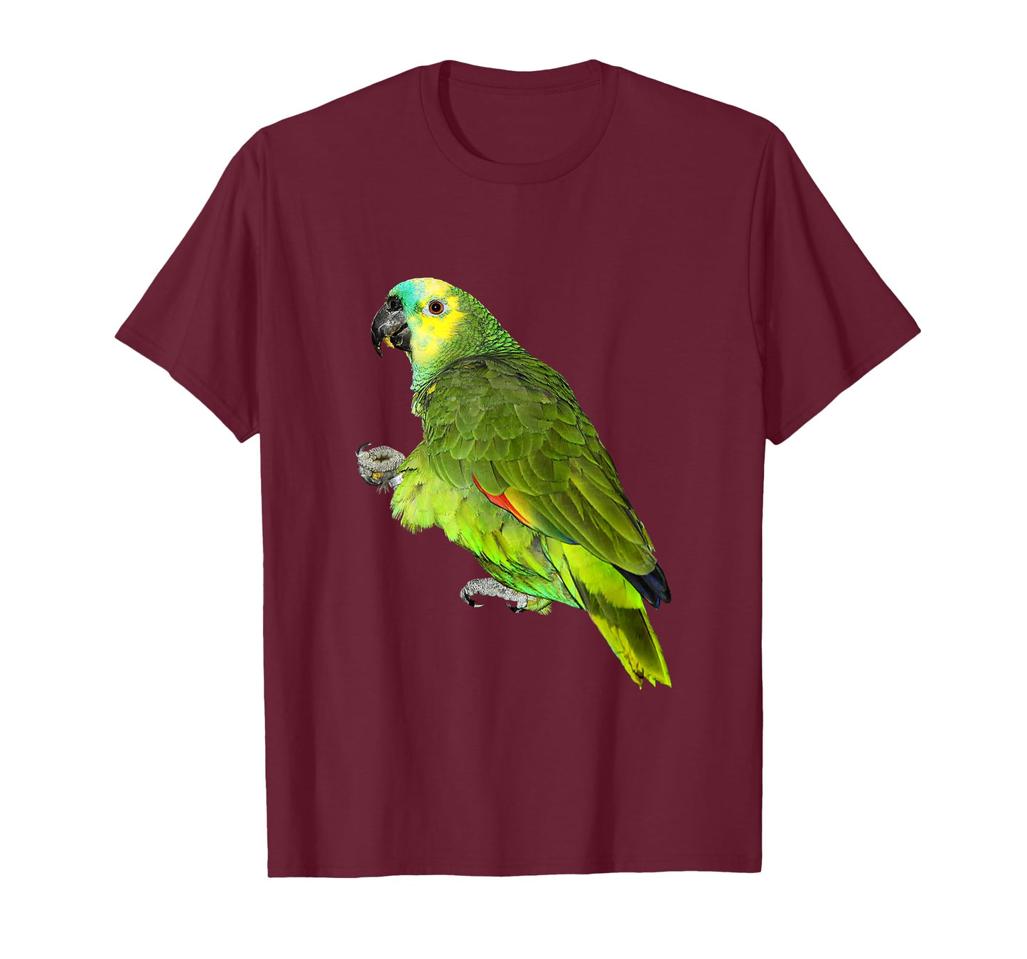 Art Attack Green Parrot T-Shirt, Kids, Unisex, Short Sleeve, Small
