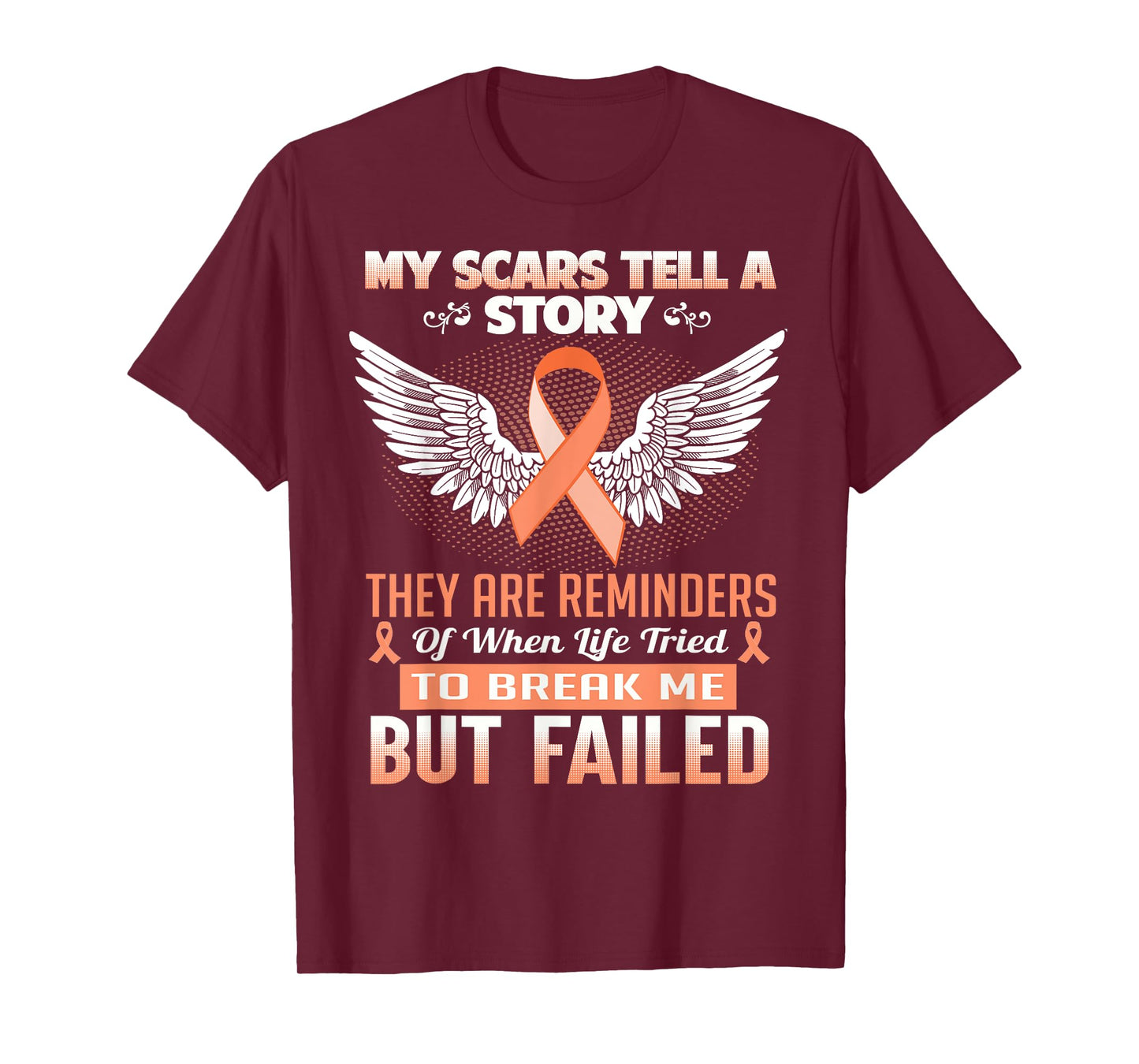 My Scars Tell A Story - Uterine Cancer Awareness Shirt T-Shirt