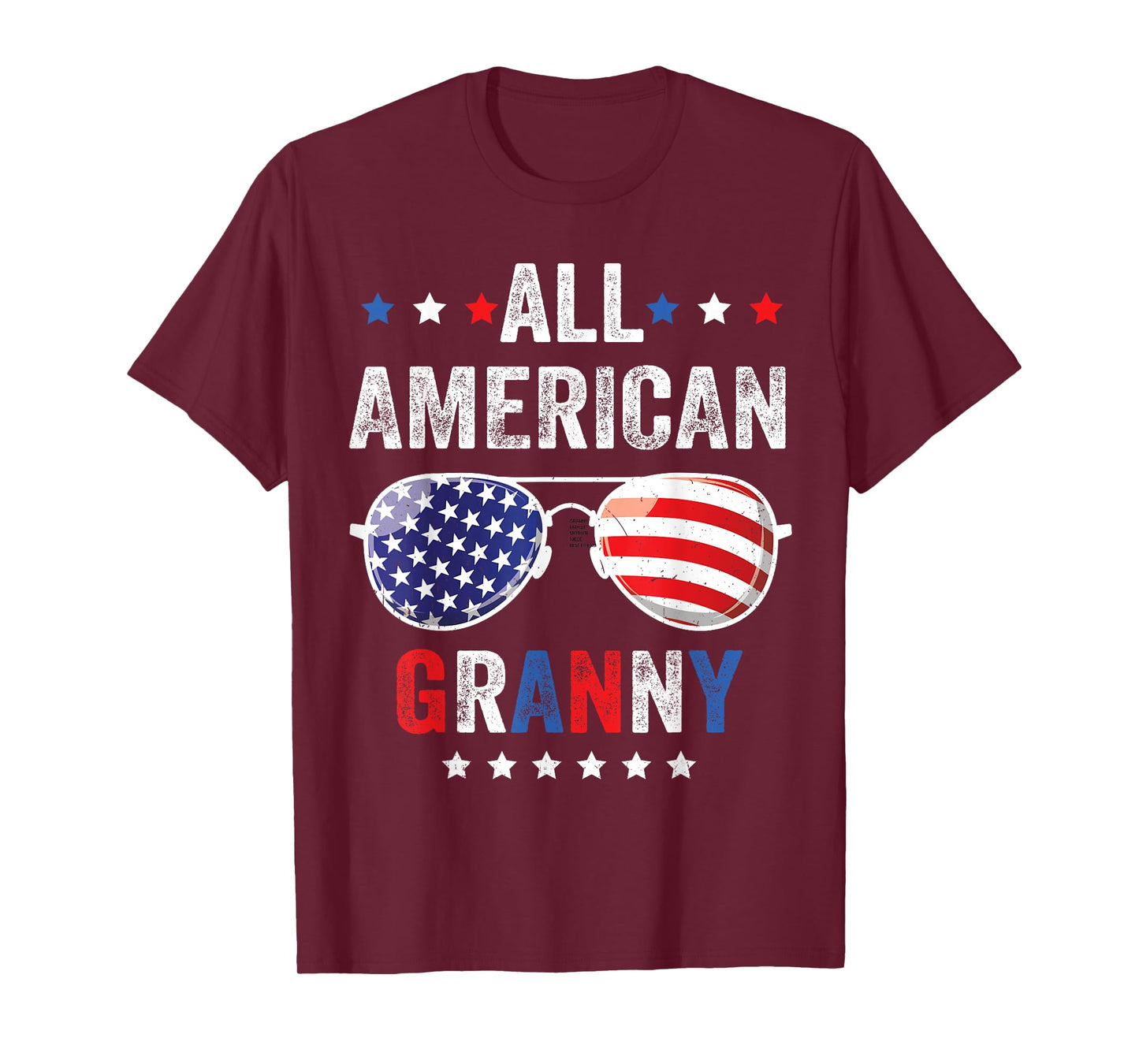 All American Granny USA Flag 4th of July Sunglasses Family T-Shirt