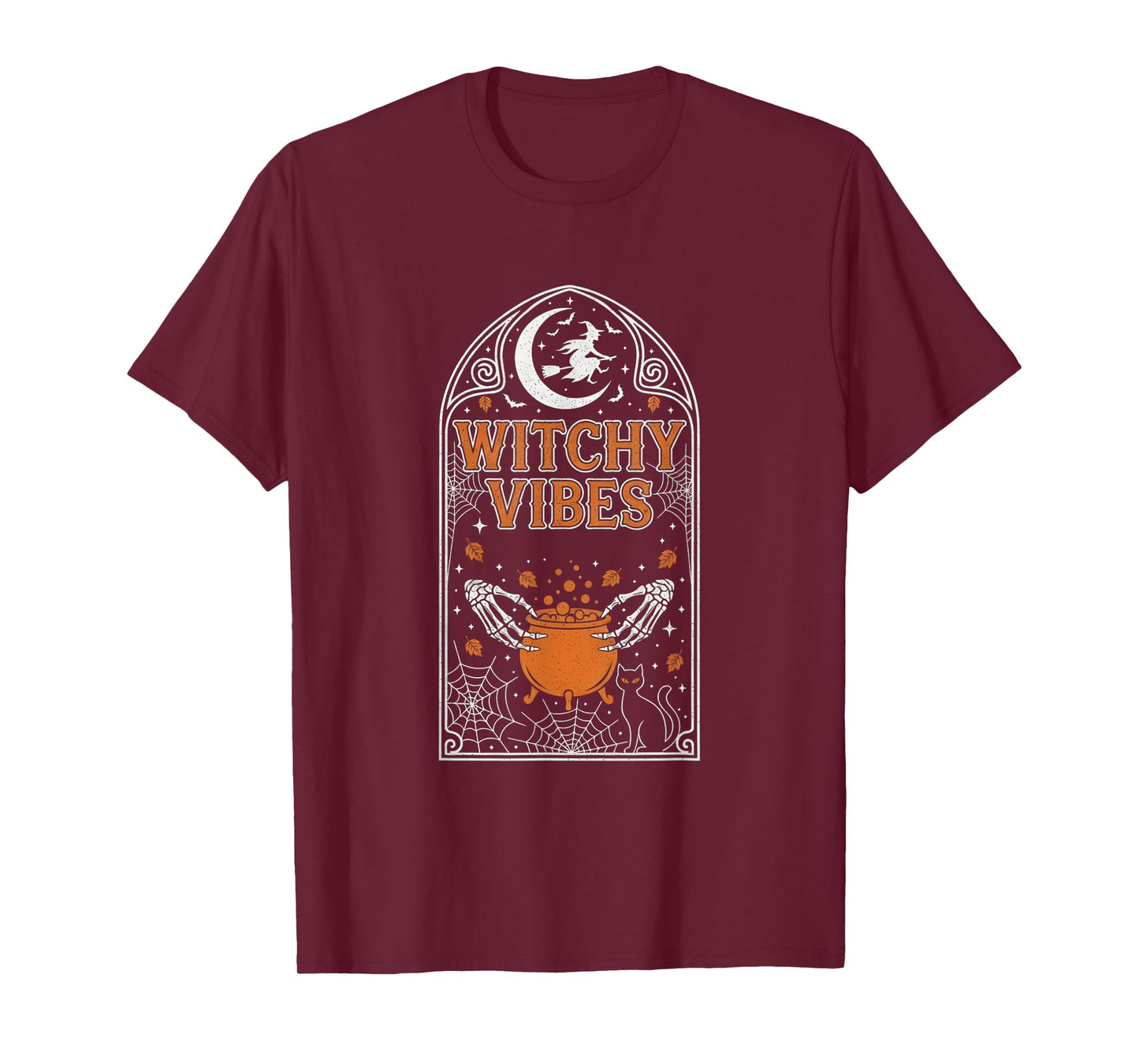 Witchy Vibes Tombstone Funny Halloween Trick or Treat T-Shirt