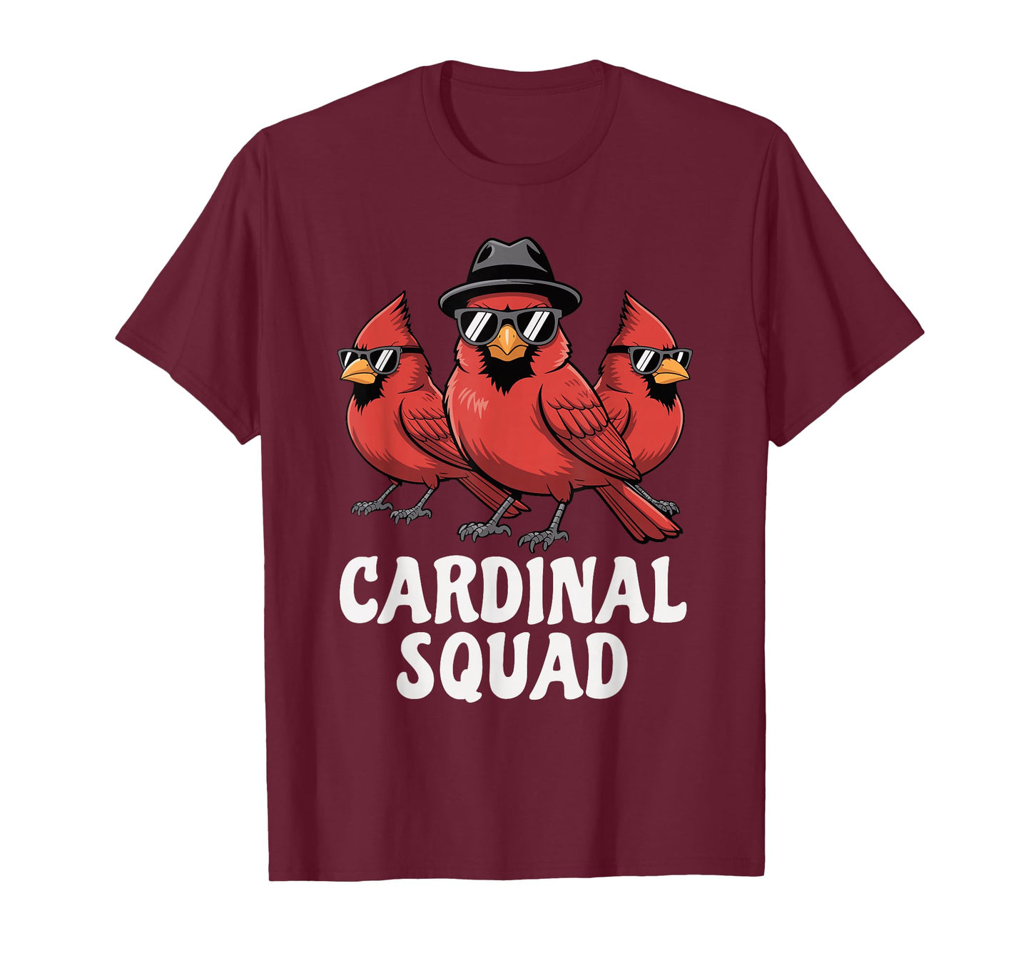 Northern Cardinal Red Bird Watching Lover Funny Squad Kids T-Shirt