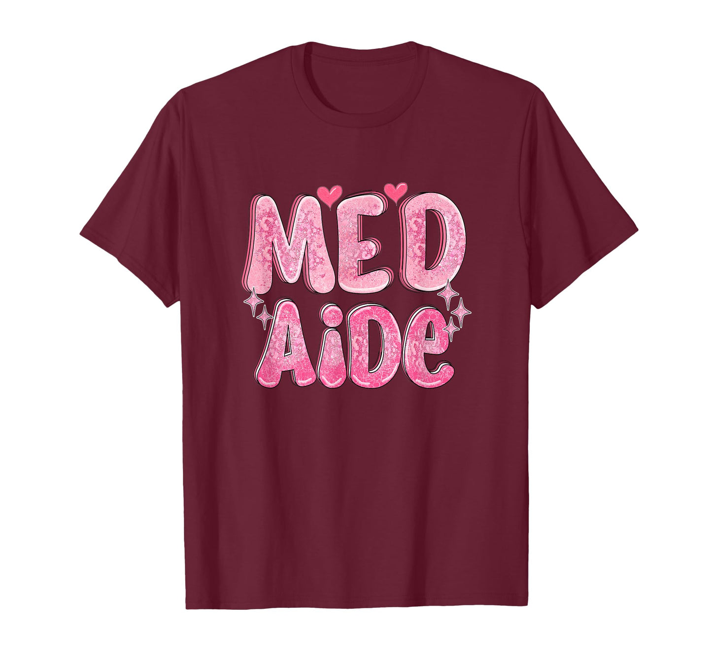 Med Aide Valentine Day Funny Certified Medication Aide Nurse T-Shirt