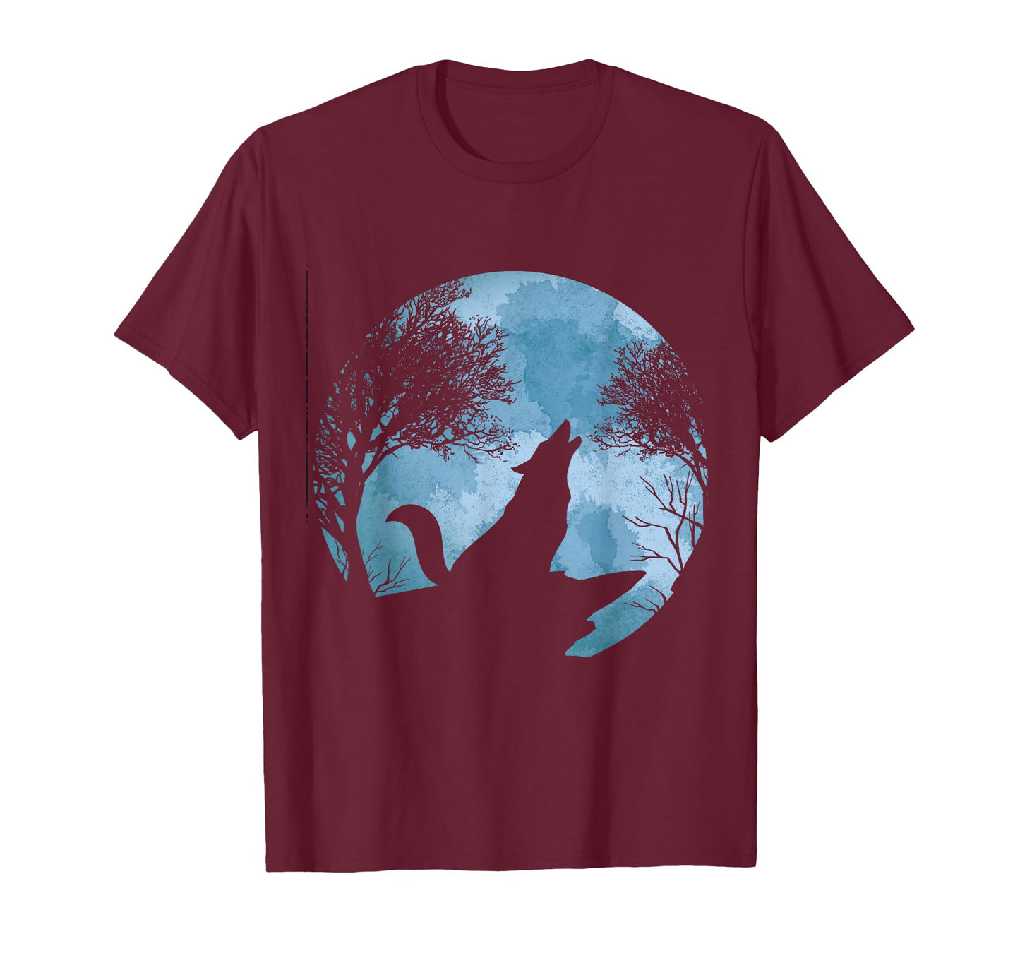 Howling Full Moon Forest Animal Wildlife Gift Moonlight Wolf T-Shirt