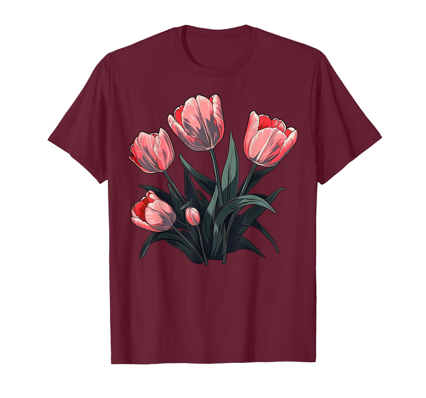 Vintage Tulip Flower on Tulip T-Shirt