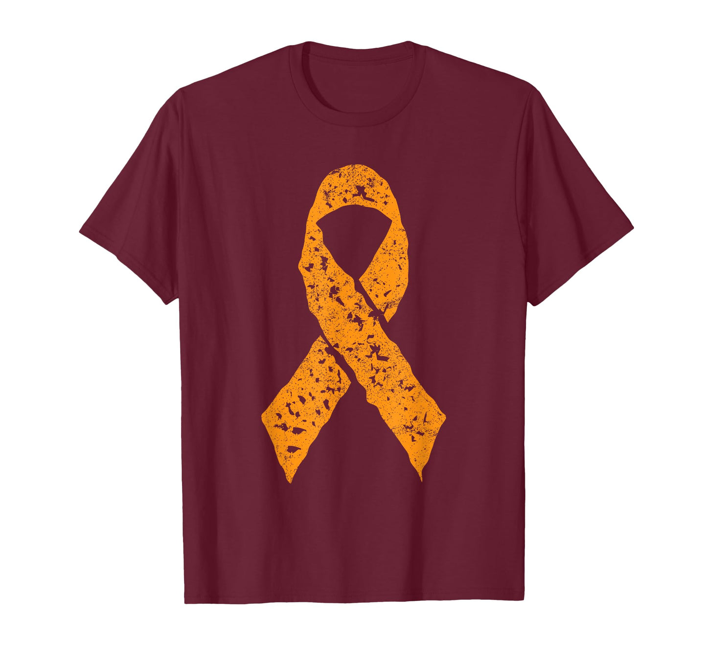 Orange Ribbon Vintage Leukemia Awareness Cancer Patient Gift T-Shirt