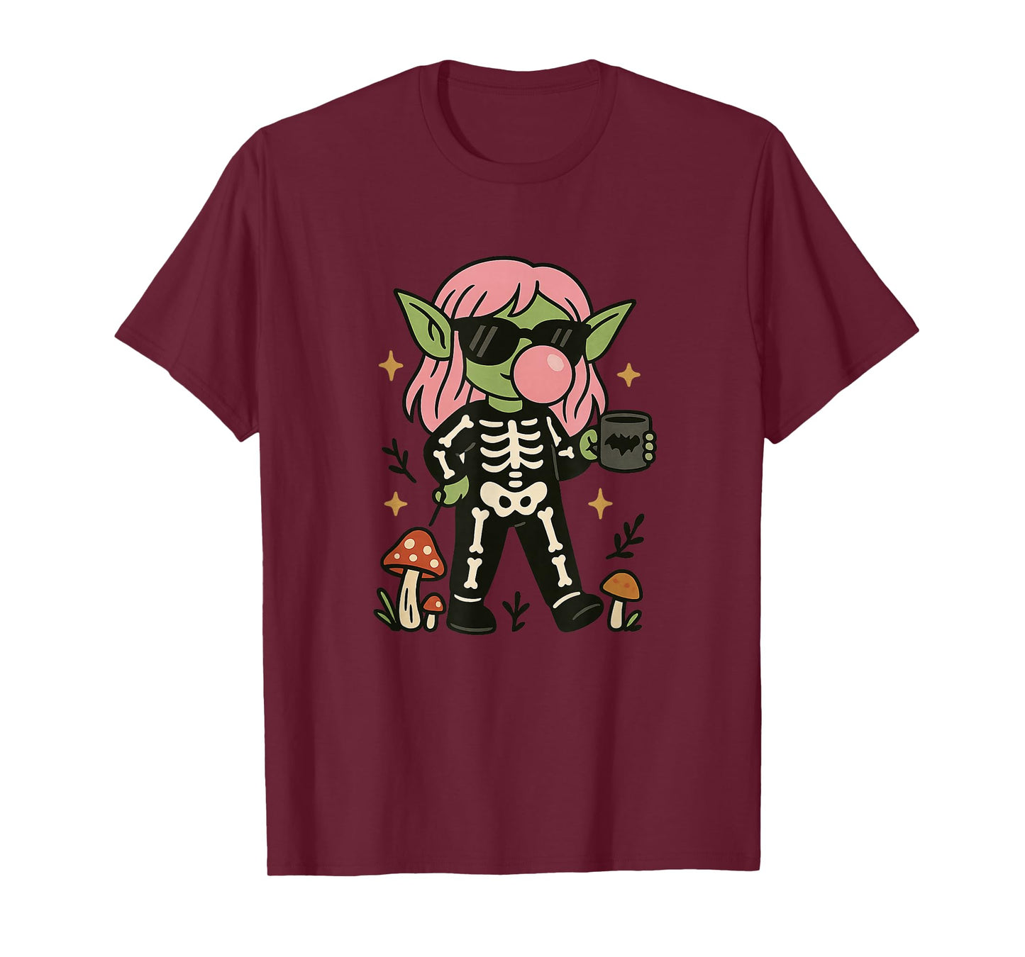 Goblin Skeleton Costume Spooky Goblincore Season T-Shirt