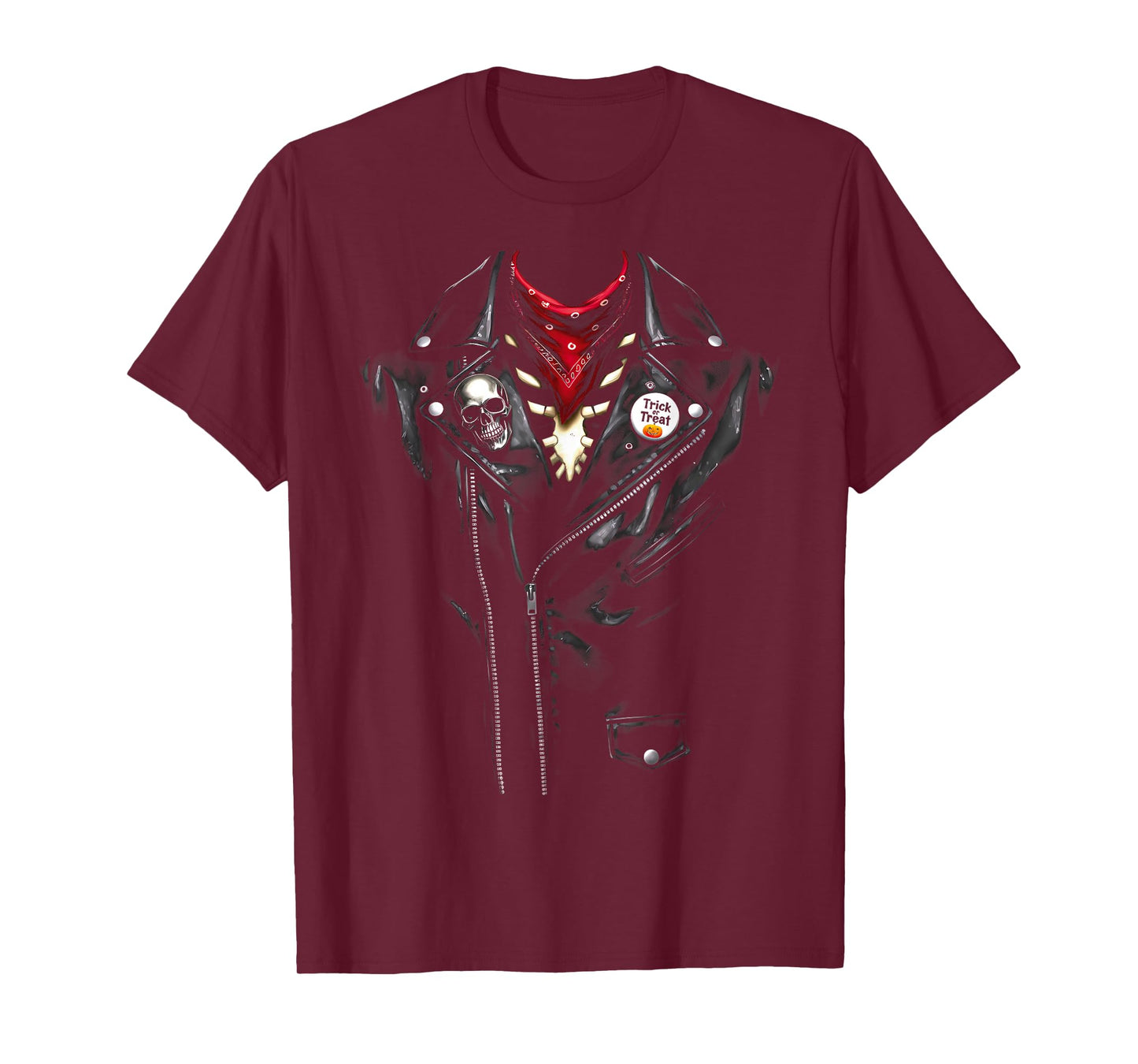 Funny Skeleton with Bandana Halloween Costume T-Shirt