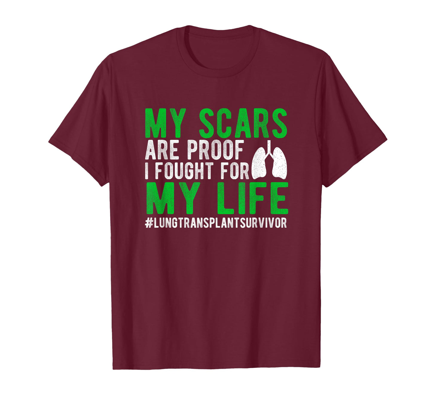 New Lung Transplant Recovery Lung Recipient Black Lung Transplant Survivor T-Shirt