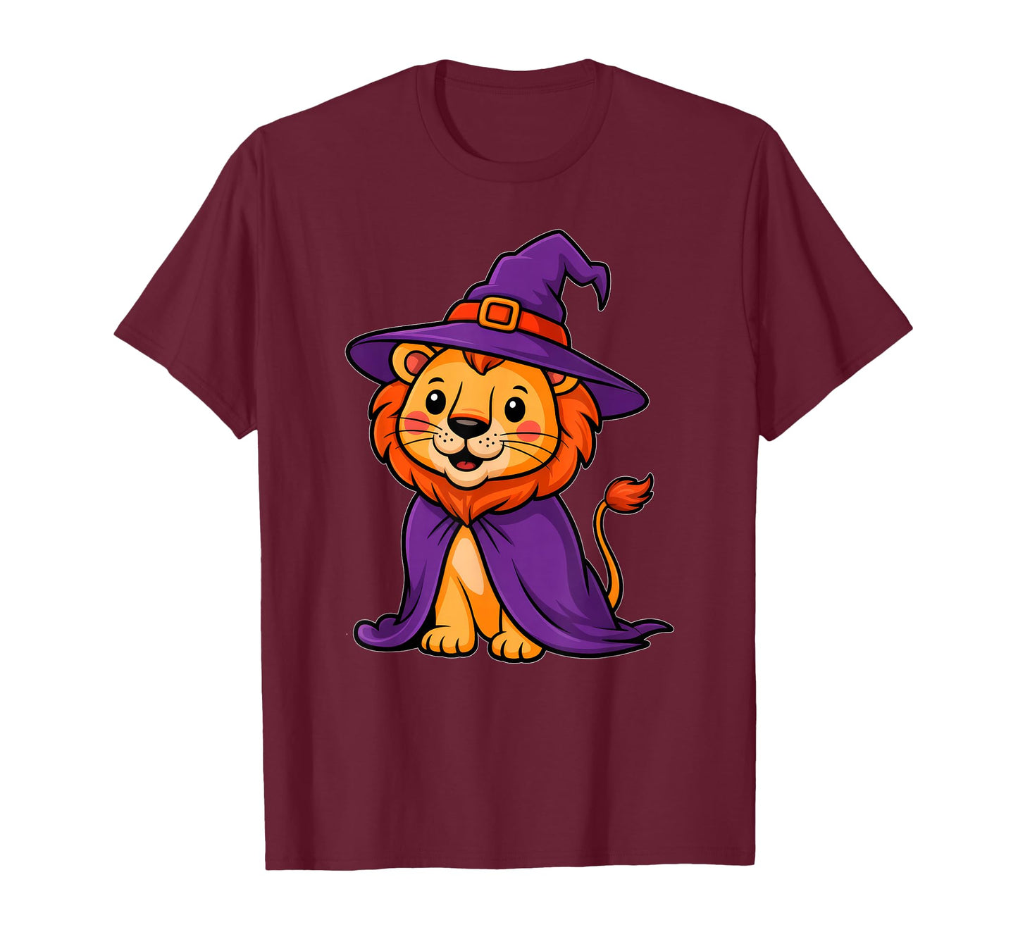 Halloween Lion Witch Hat Costume Boys Girls Kids Toddler T-Shirt