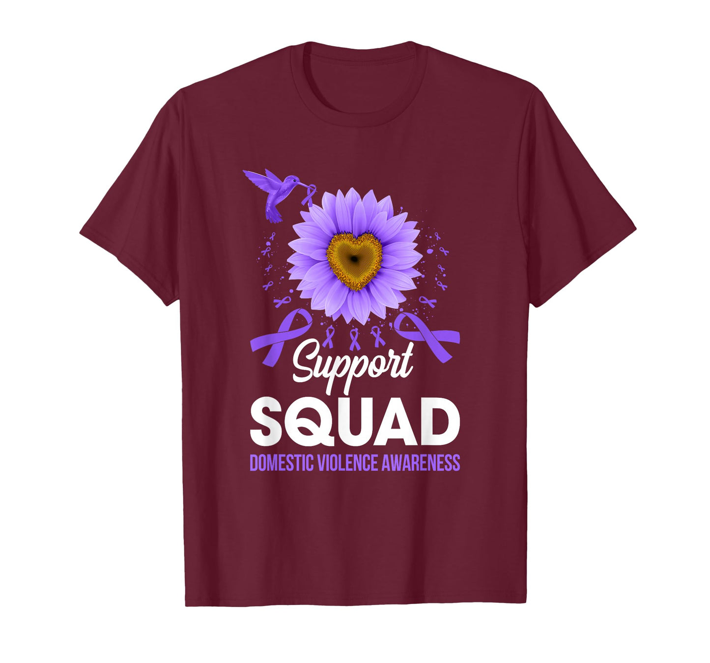 Support Squad Domestic Violence Awareness Sunflower T-Shirt
