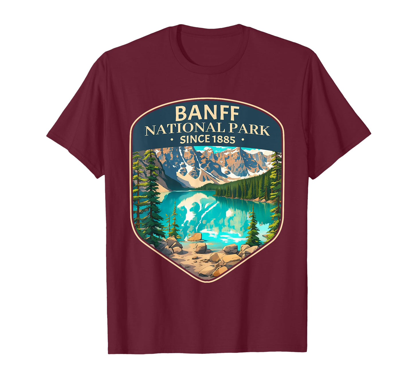 Cool Banff National Park Canada Outdoor Camping Hiking T-Shirt