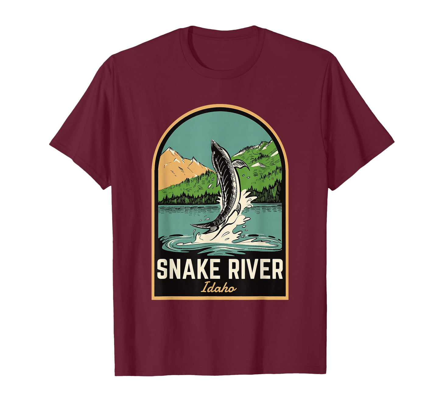 Snake River Sturgeon Fishing T-Shirt