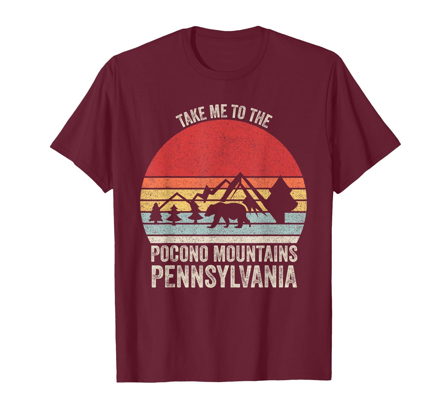 Vintage Retro Take Me To The Pocono Mountains Pennsylvania T-Shirt