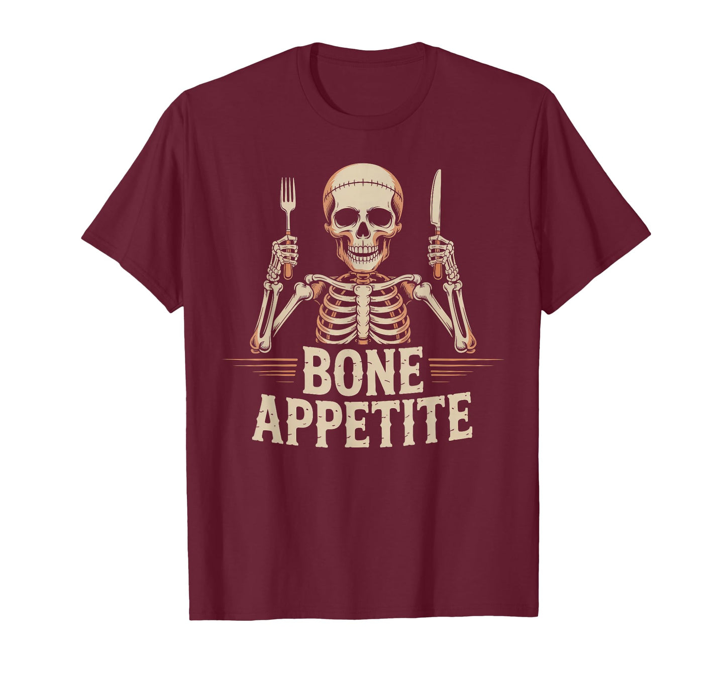 Bone Appetite Funny Skeleton Table Dinner T-Shirt