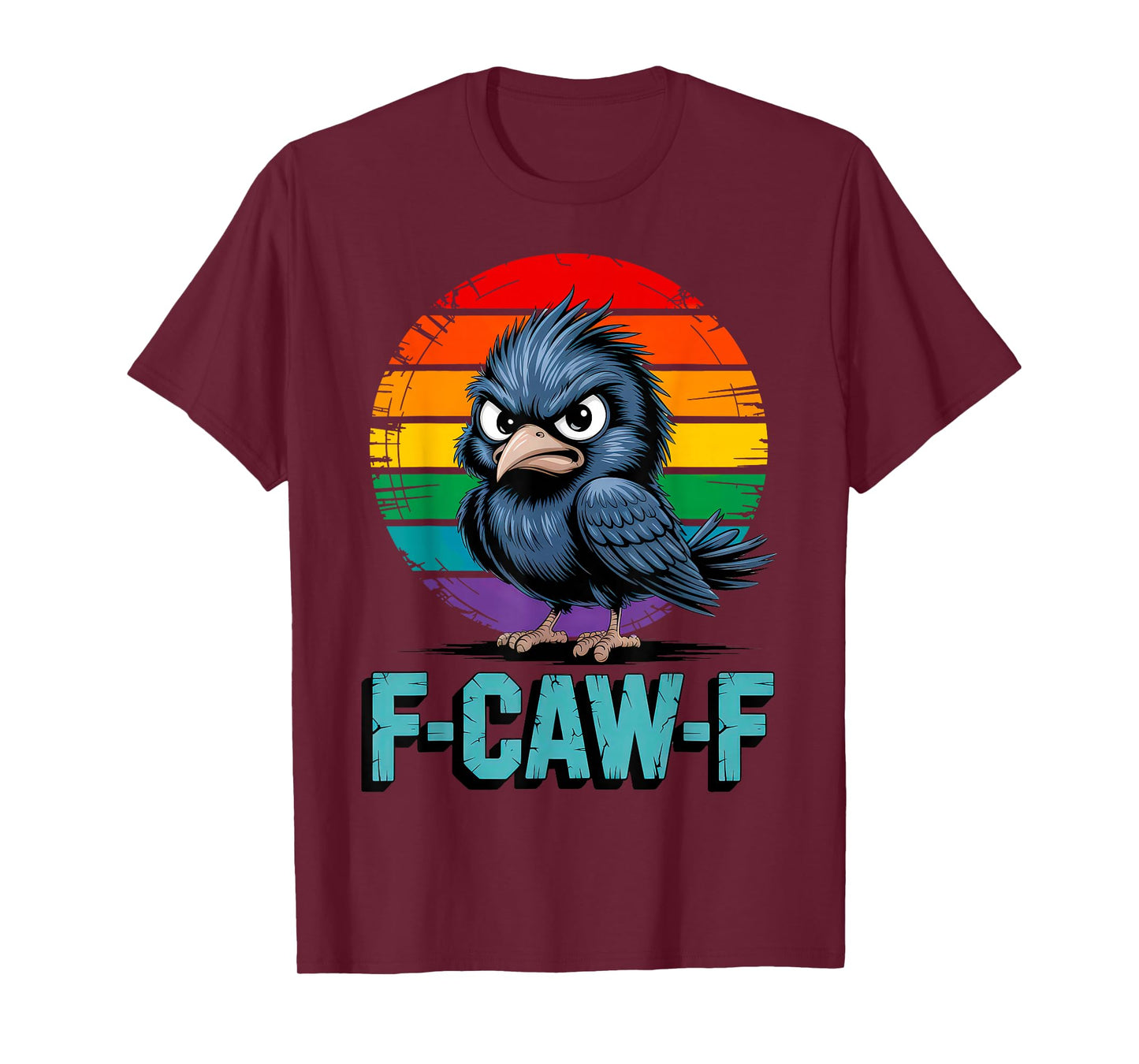 F-Caw-F Little Crow Gothic Raven Halloween T-Shirt