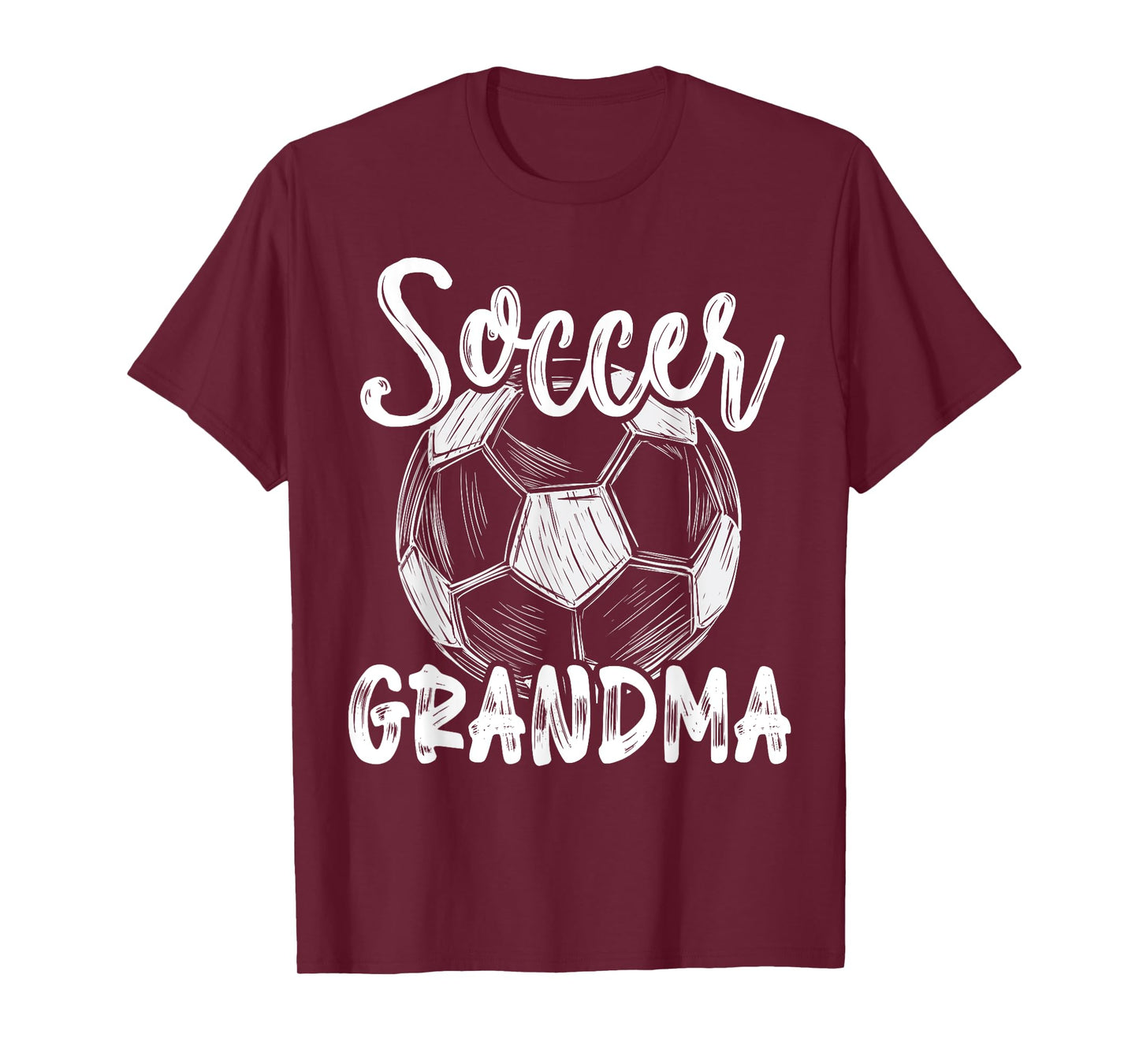 Soccer Grandma Women Family Matching Team Player Soccer Ball T-Shirt
