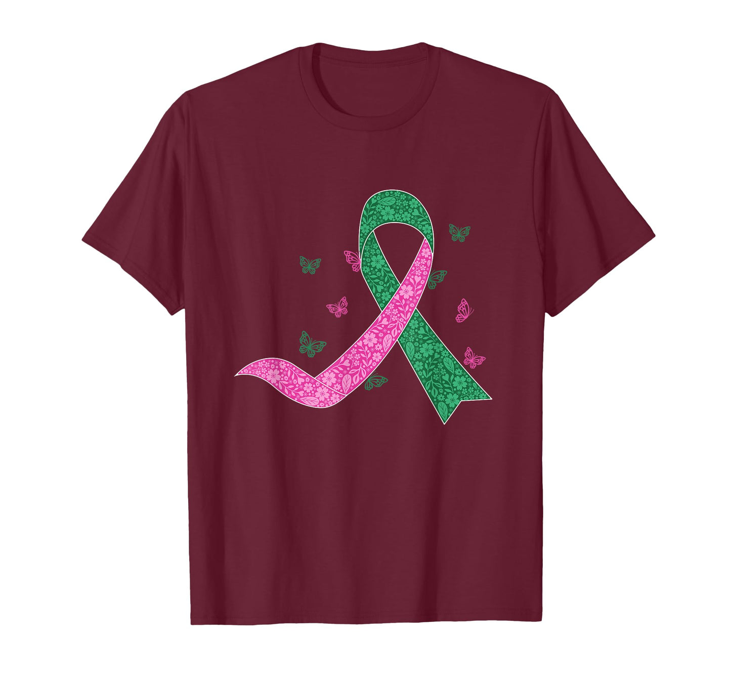 Liver and Breast Cancer October Cancer Awareness Support T-Shirt