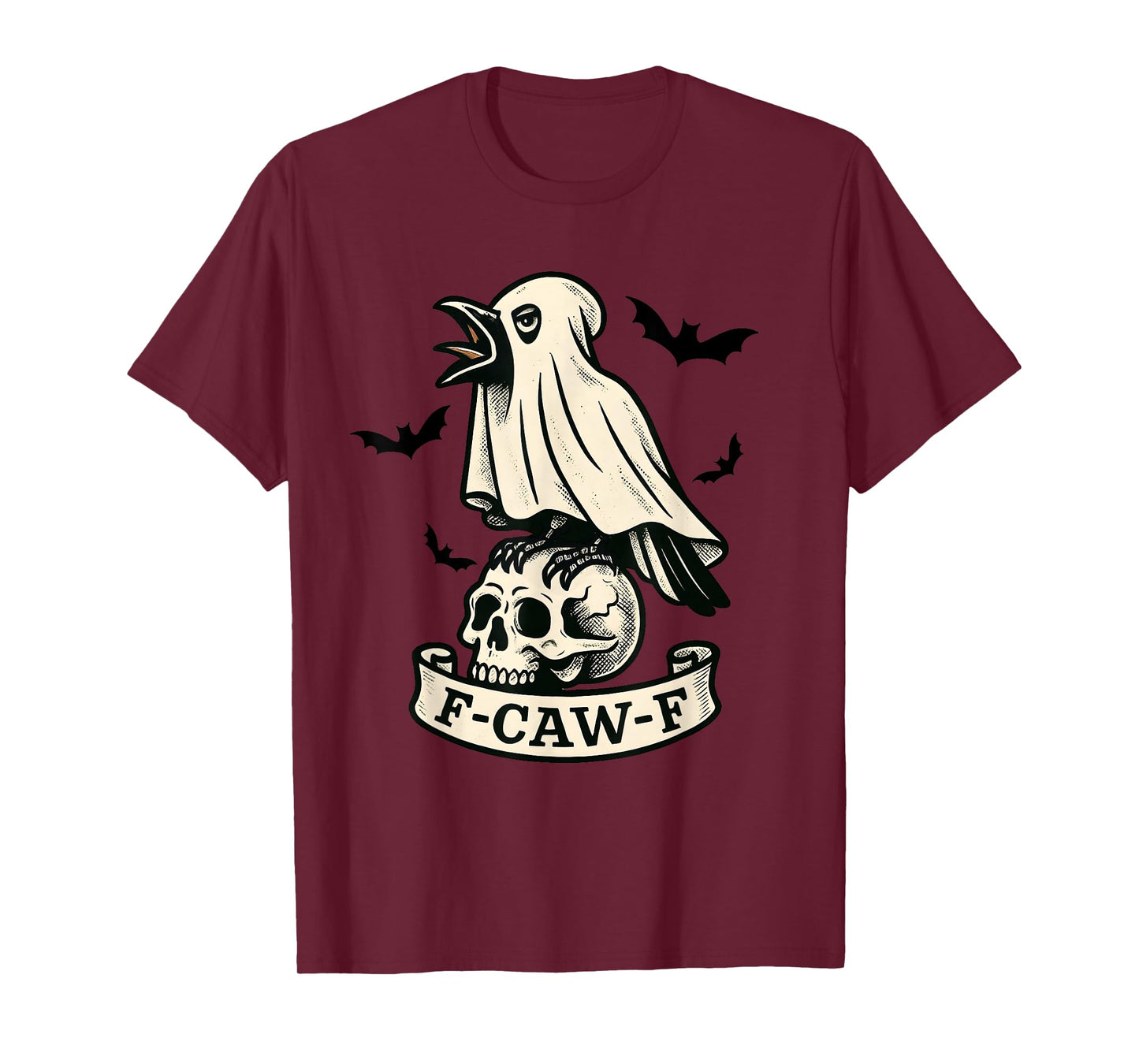 Halloween F Caw F Crow F-Caw-F Black Bird FcawF Women Men T-Shirt