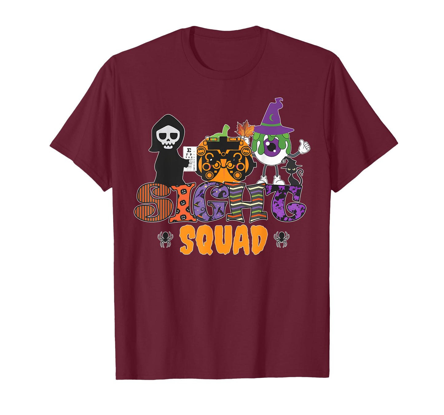 Sight Squad Halloween Optician Boo Horror Pumpkins Lover T-Shirt
