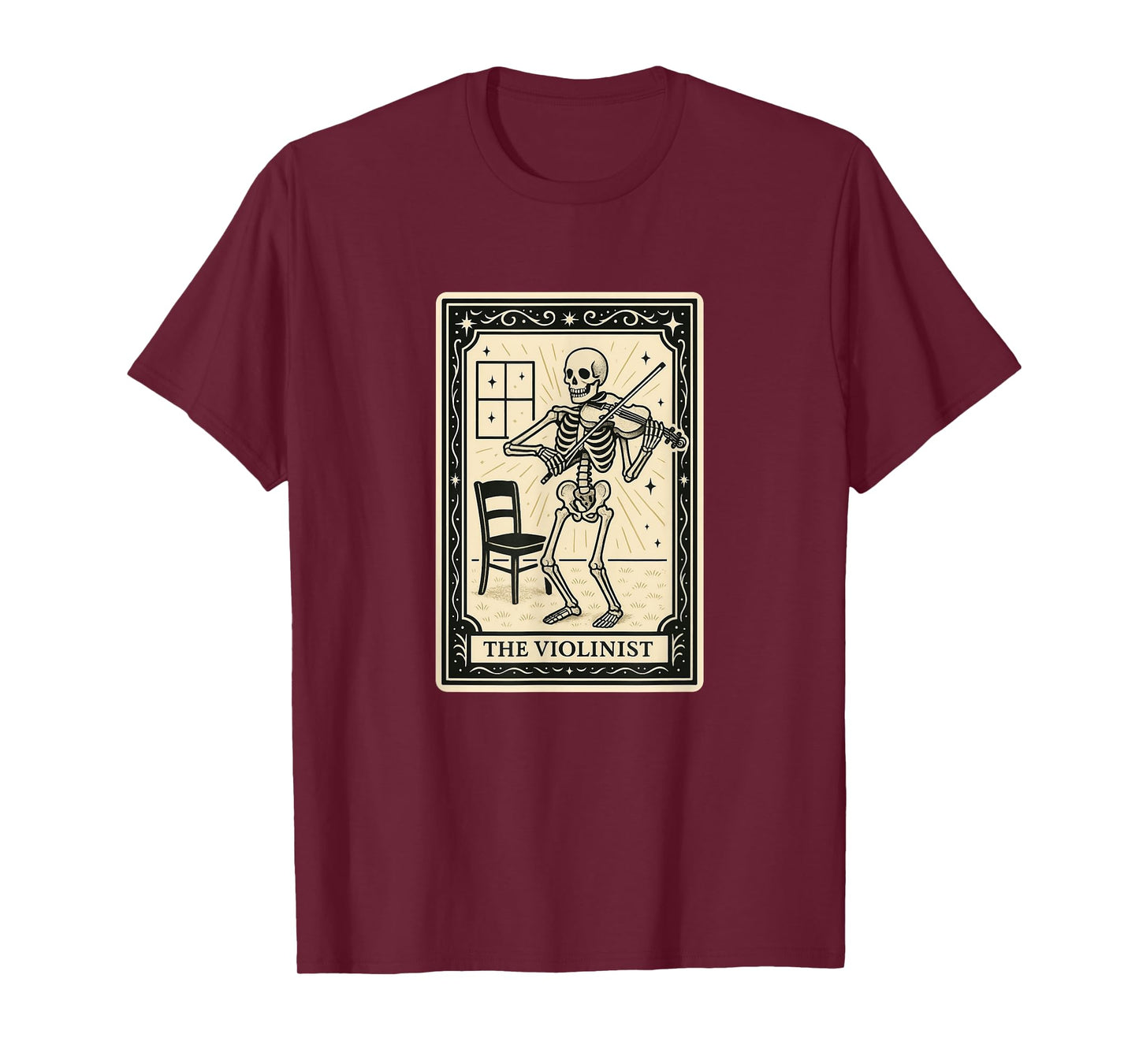 The Violinist Tarot Card - Halloween Spooky Gothic Violin T-Shirt