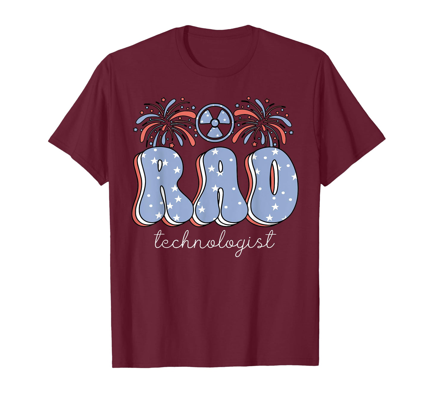 Retro Rad Technologist 4th Of July Xray Radiology Department T-Shirt
