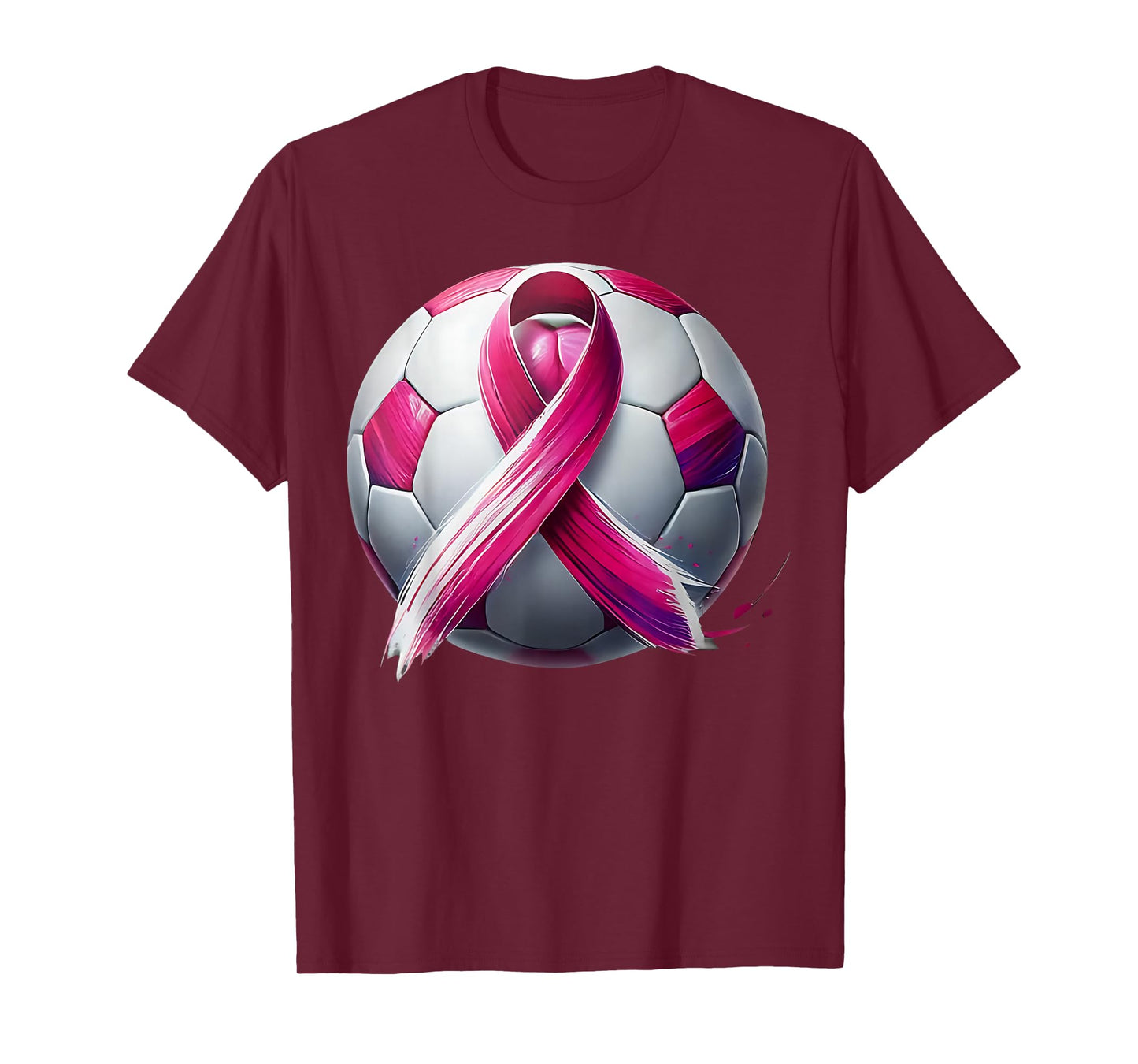 Breast Cancer Soccer Ball Pink Ribbon Kick for a Cure T-Shirt