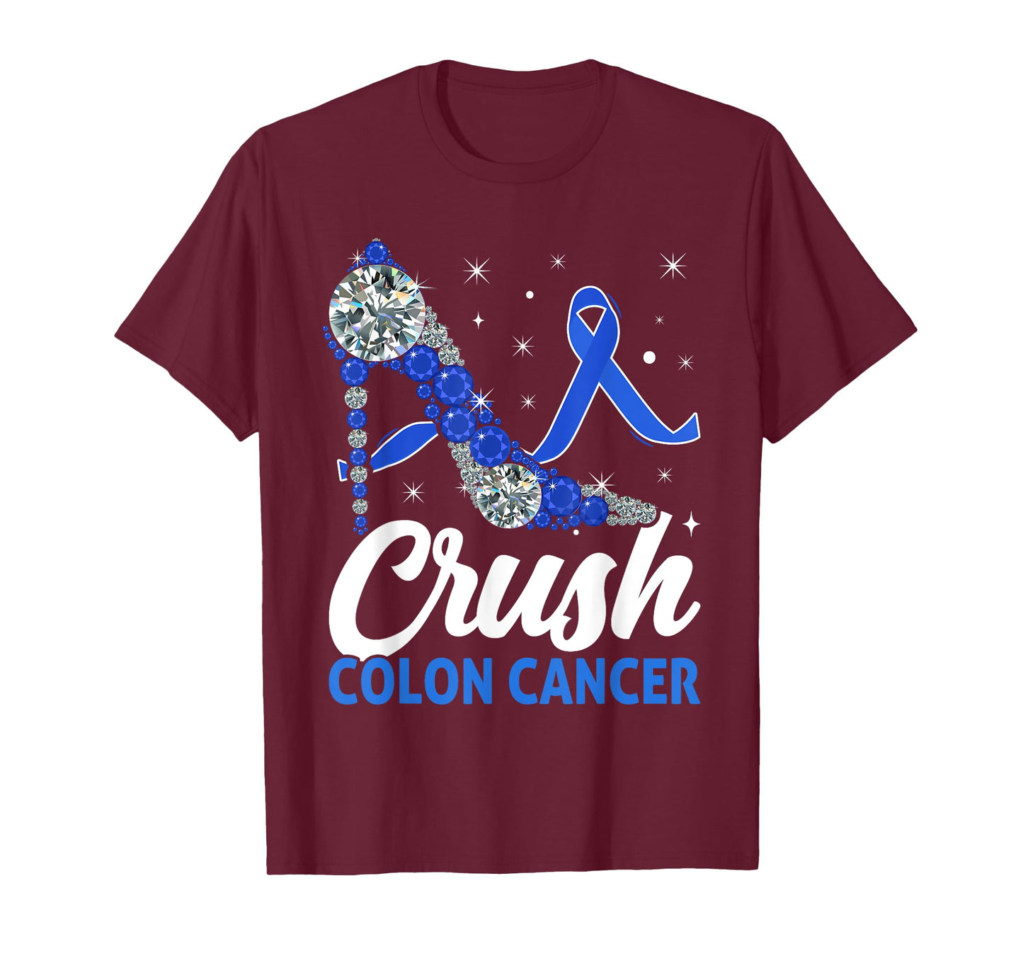 Colon Cancer Awareness Blue Ribbon Colon Cancer Warriors T-Shirt