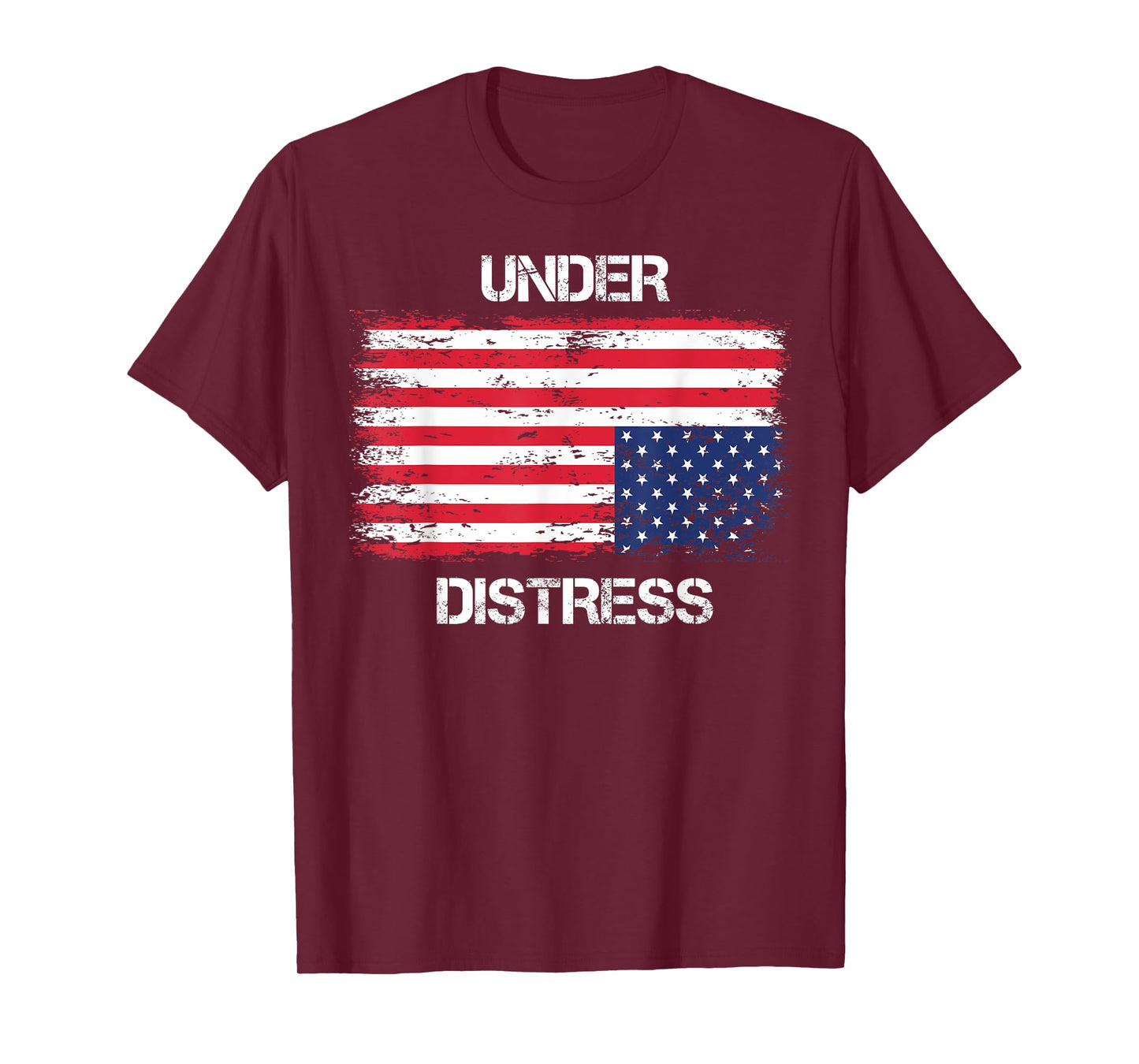 UNDER DISTRESS Upside down US Flag T-Shirt