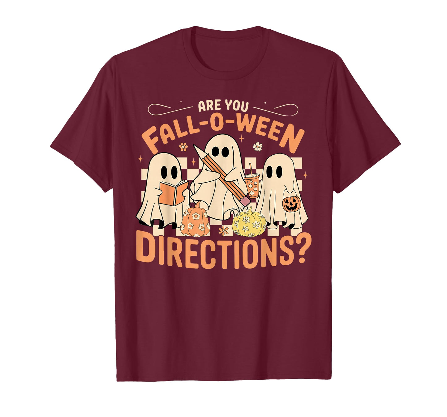 are You Fall O Ween Directions Funny Halloween Teacher Joke T-Shirt
