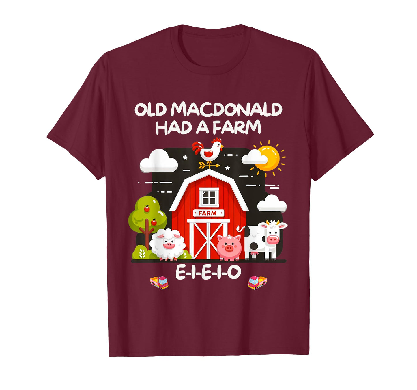 Old MacDonald Had a Farm E-I-E-I-O Boy Toddler Kids Birthday T-Shirt