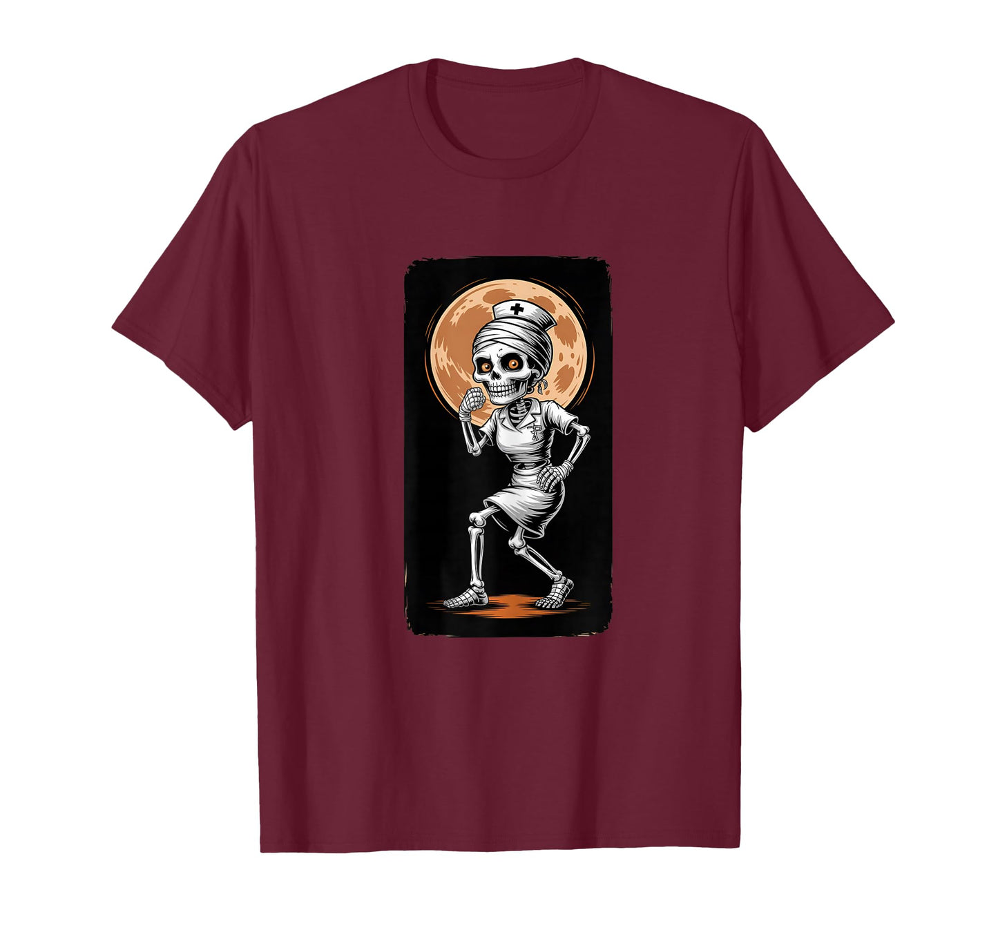 Nurse Halloween Skeleton T-Shirt