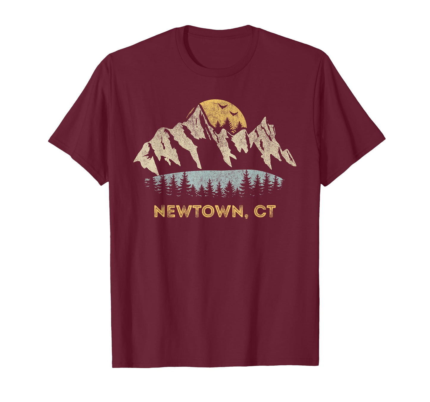 Newtown CT Mountain Sunset Sunrise T-Shirt