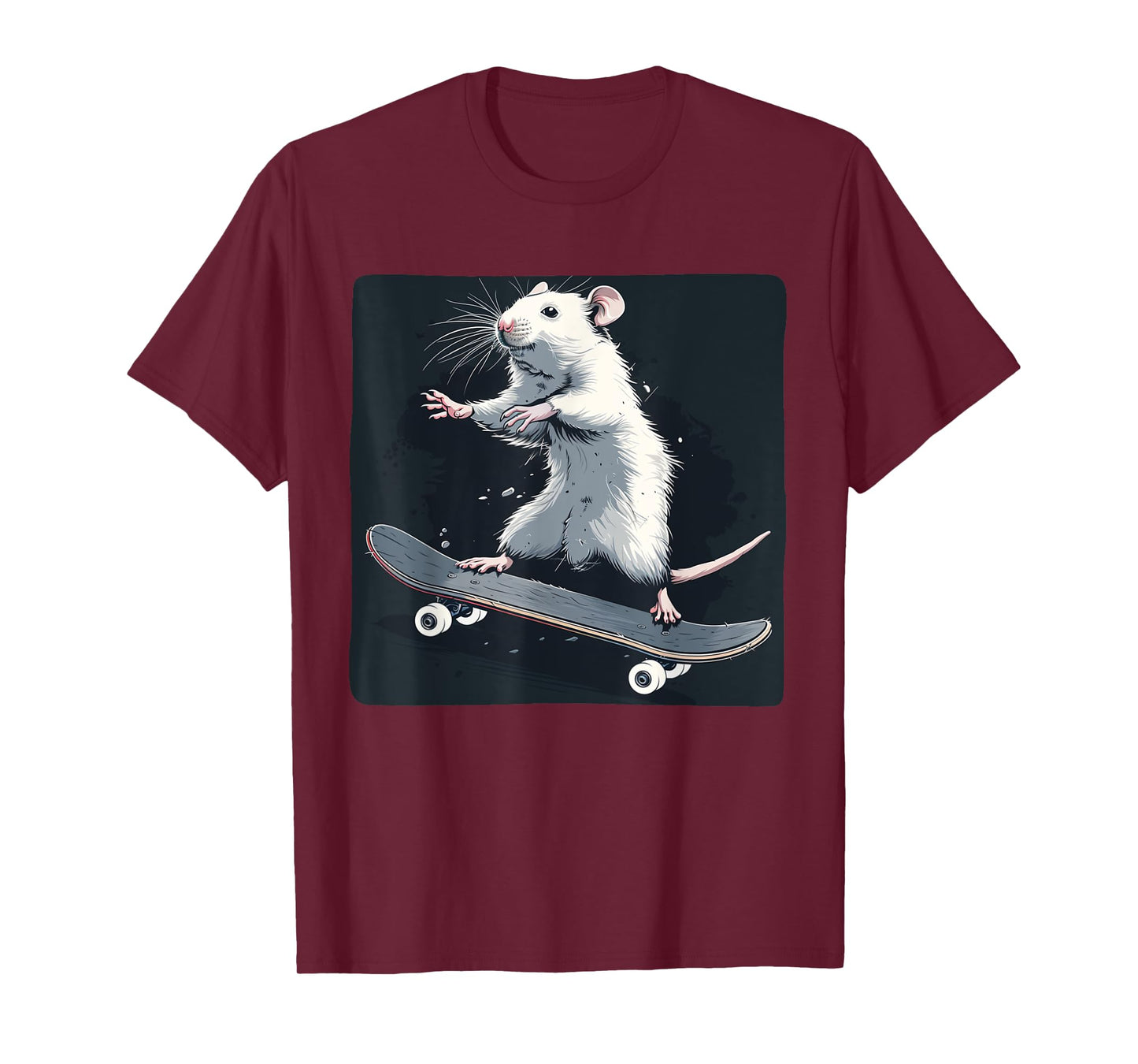 Pretty skateboarding Rat Costume for Mouse and Rats Lovers T-Shirt
