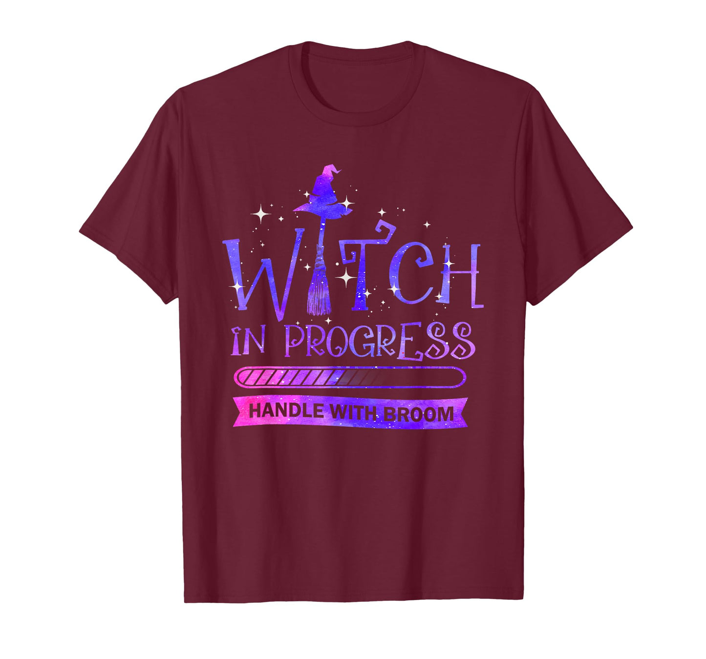 Witch in Progress Halloween Spooky Haunted Celebration T-Shirt