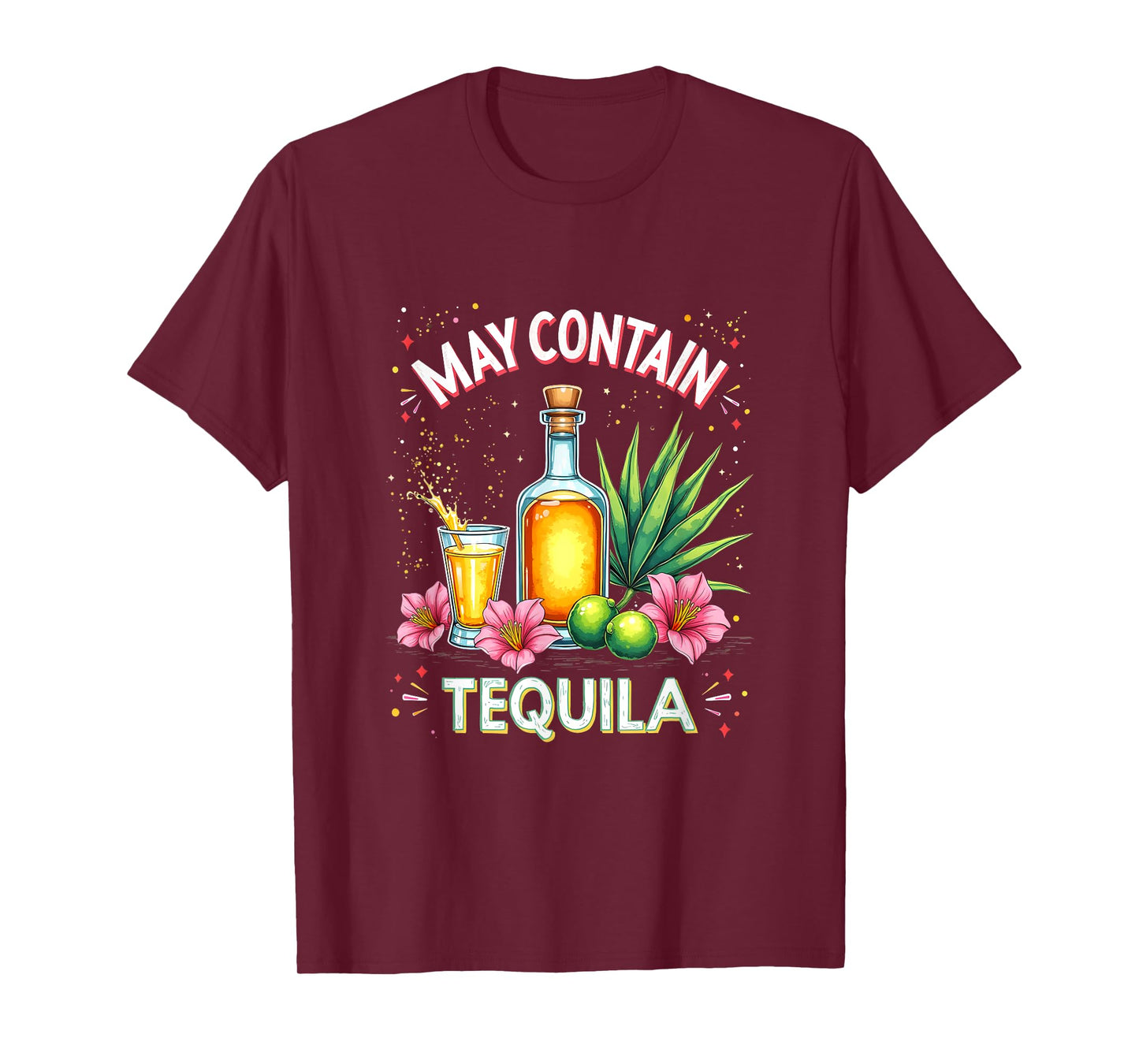 Cinco de Mayo May Contain Tequila Funny Tequila Drinker T-Shirt