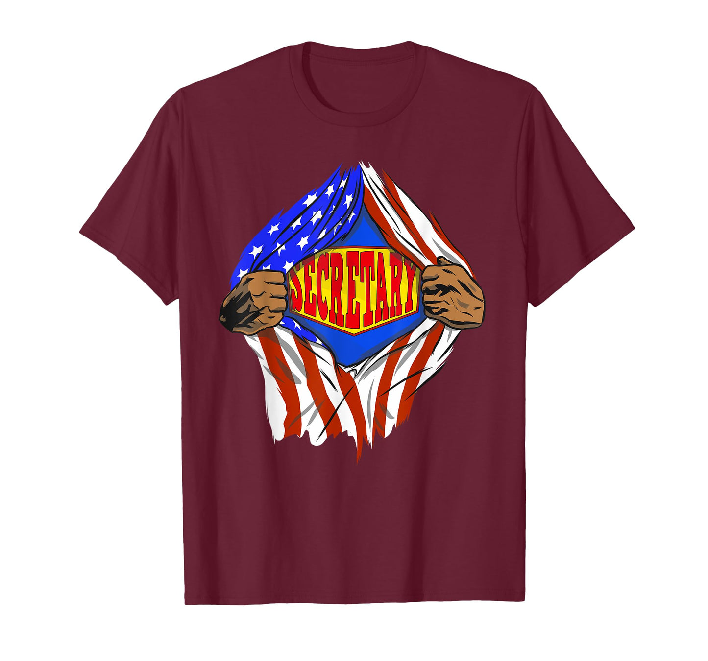Funny Super Secretary Hero Job T-Shirt