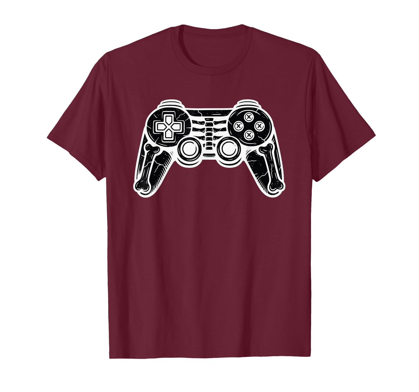 Halloween Gamer Funny Video Remote Skeleton Gamepad T-Shirt