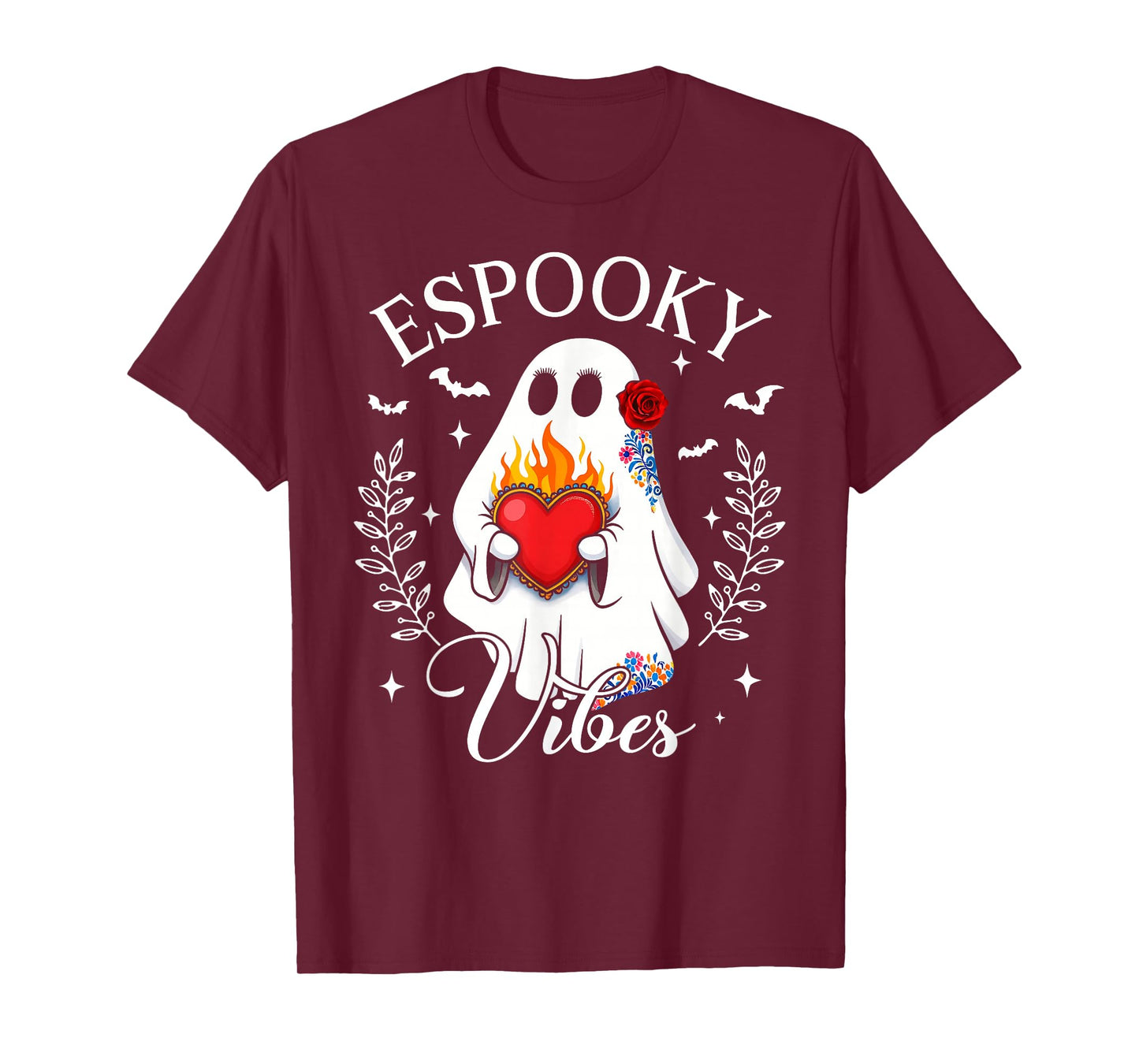 Espooky Vibes Maestra Halloween Spanish Mexican Teacher T-Shirt